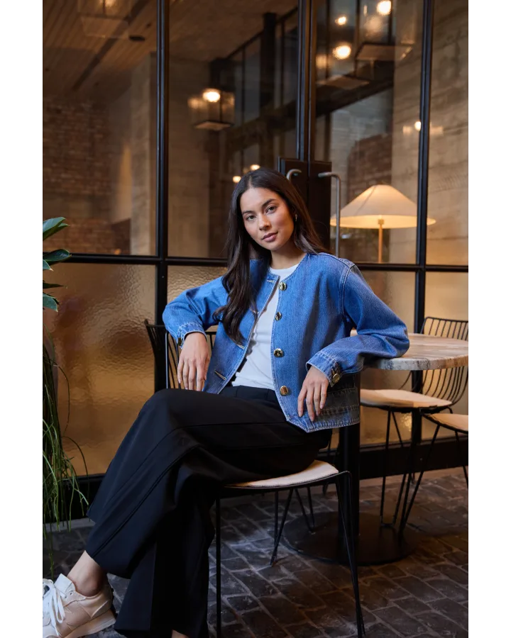 Clara Jacket - Mid Blue COMING SOON