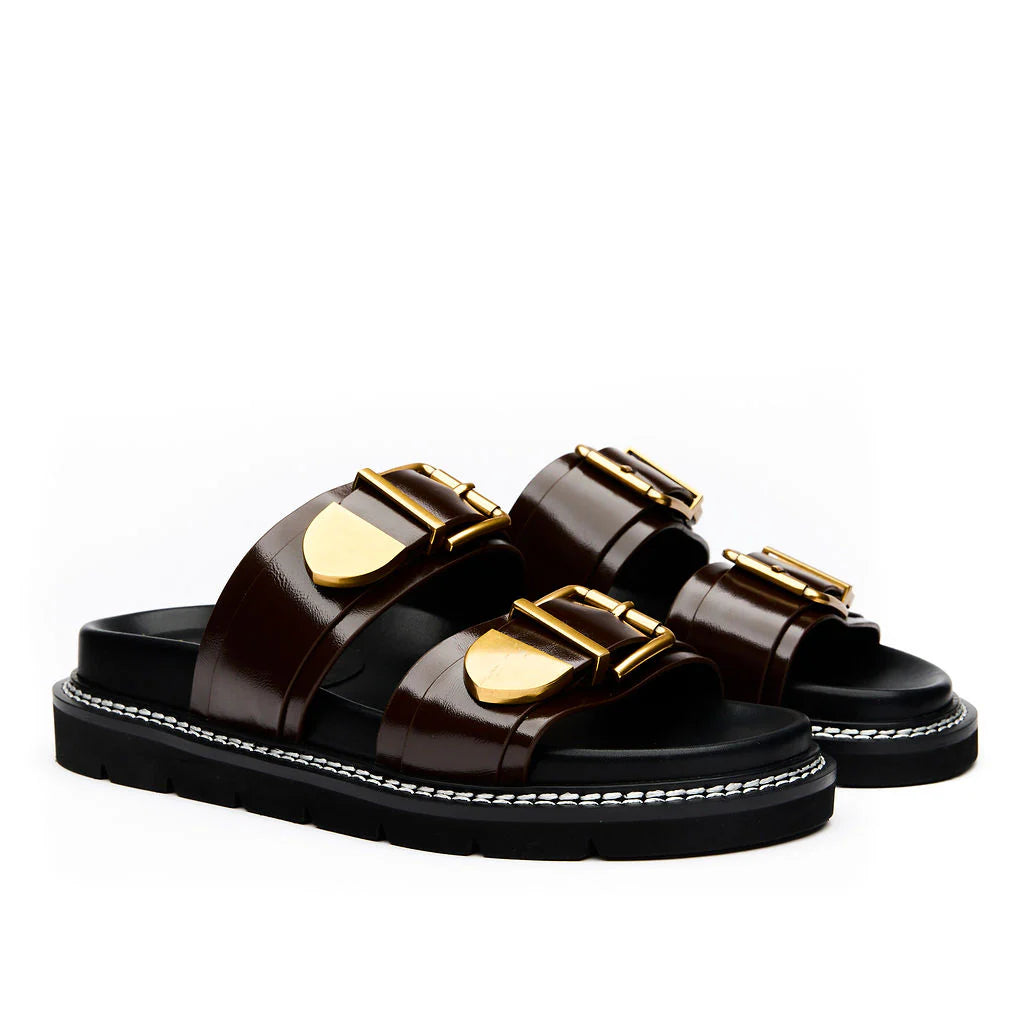 Complex Sandal - Choc