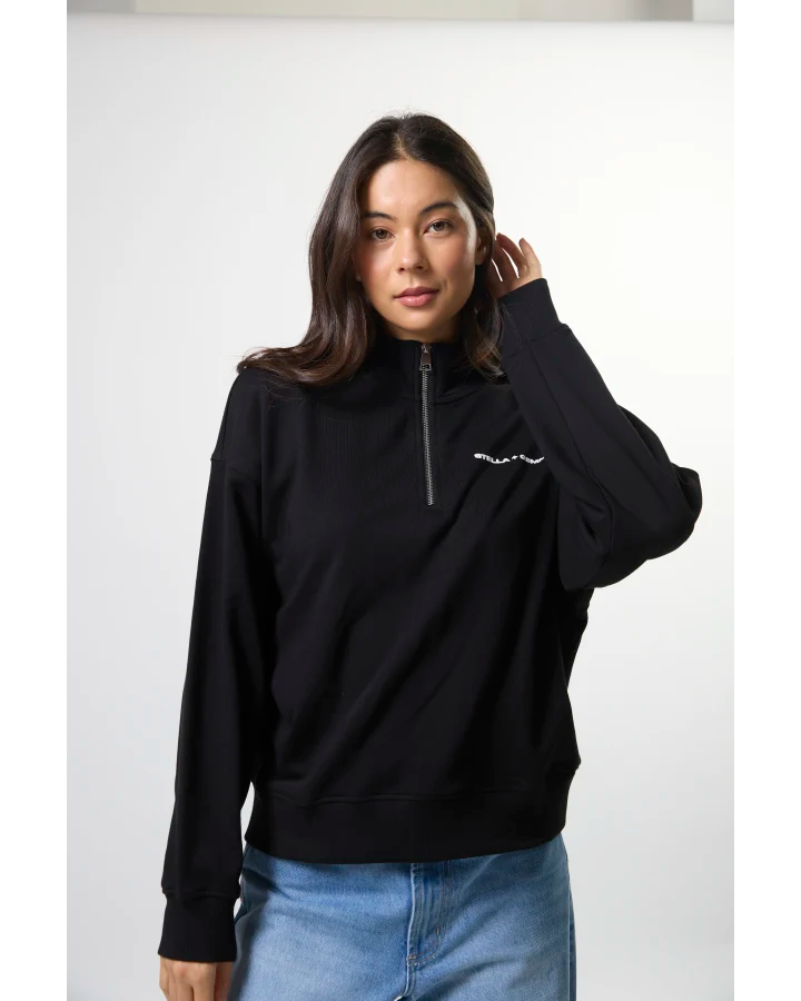 Core 1/4 Zip Sweater - Black