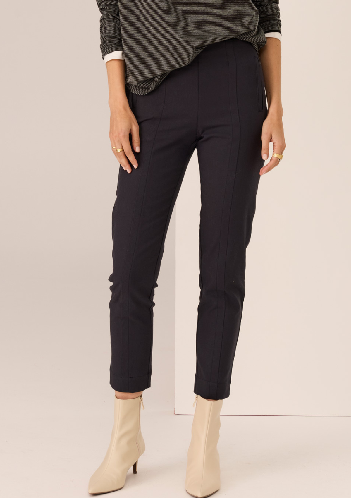 Pol Delta Cigarette Pant - Black