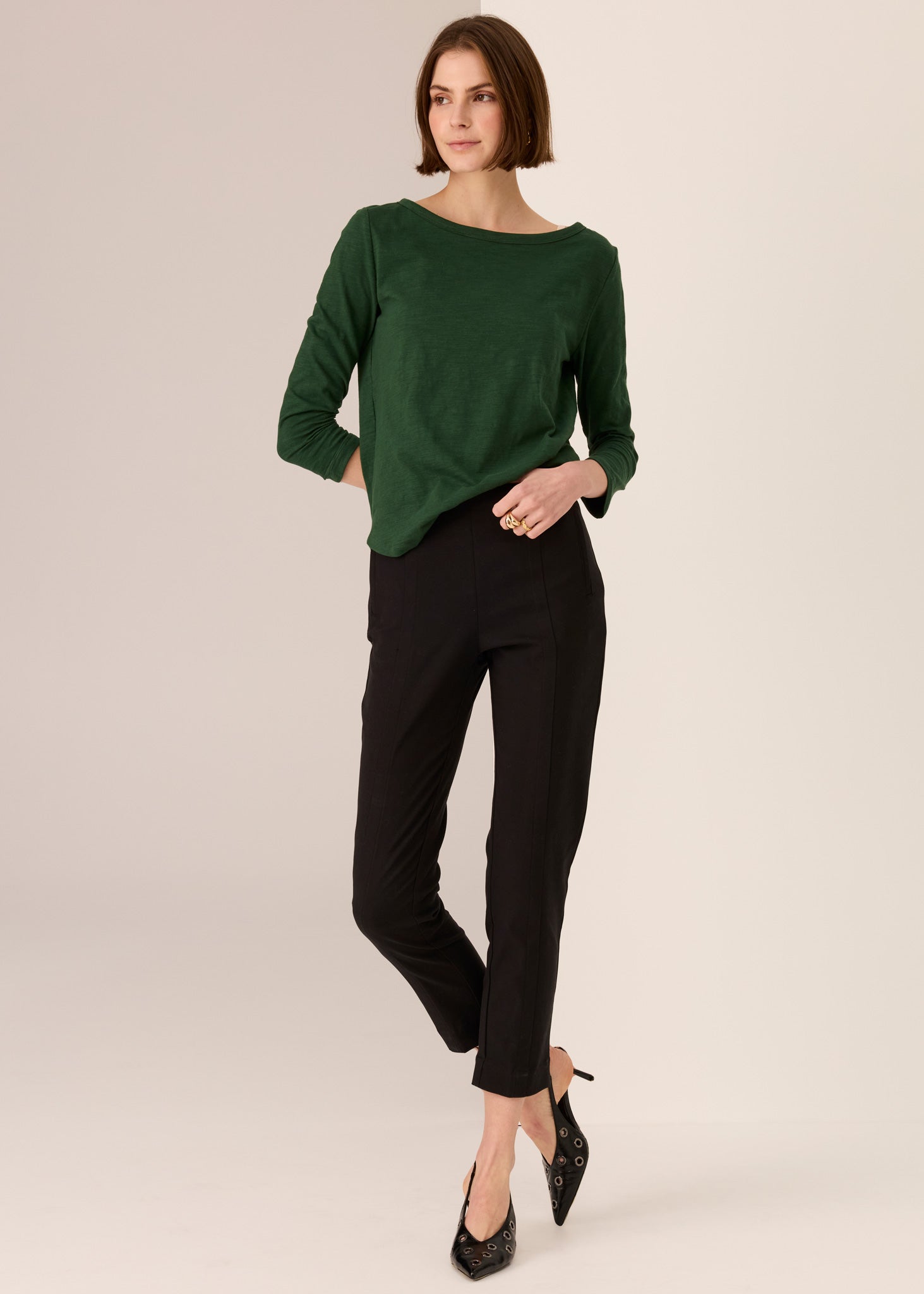 Delta Cigarette Pant - Black