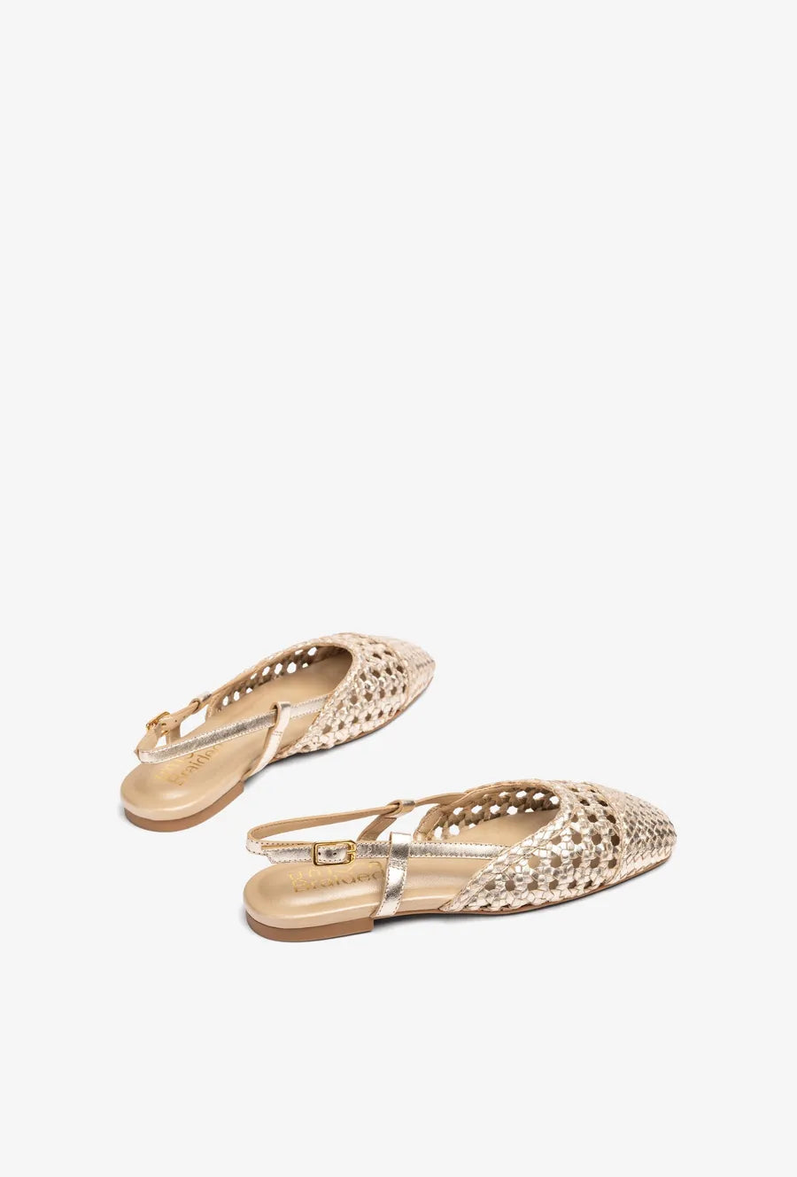 Badri Braided Leather Slingback - Platino COMING SOON
