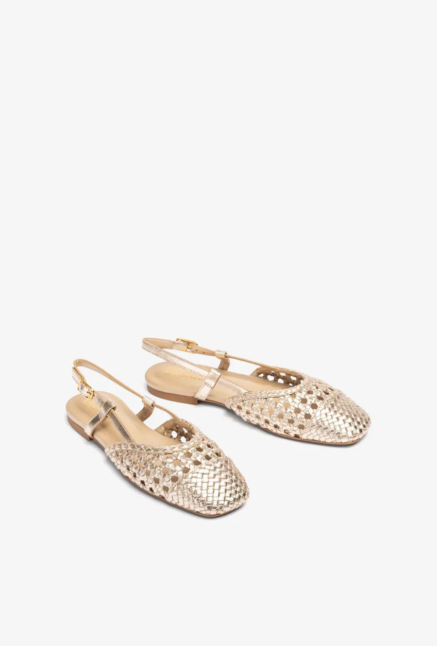 Badri Braided Leather Slingback - Platino COMING SOON