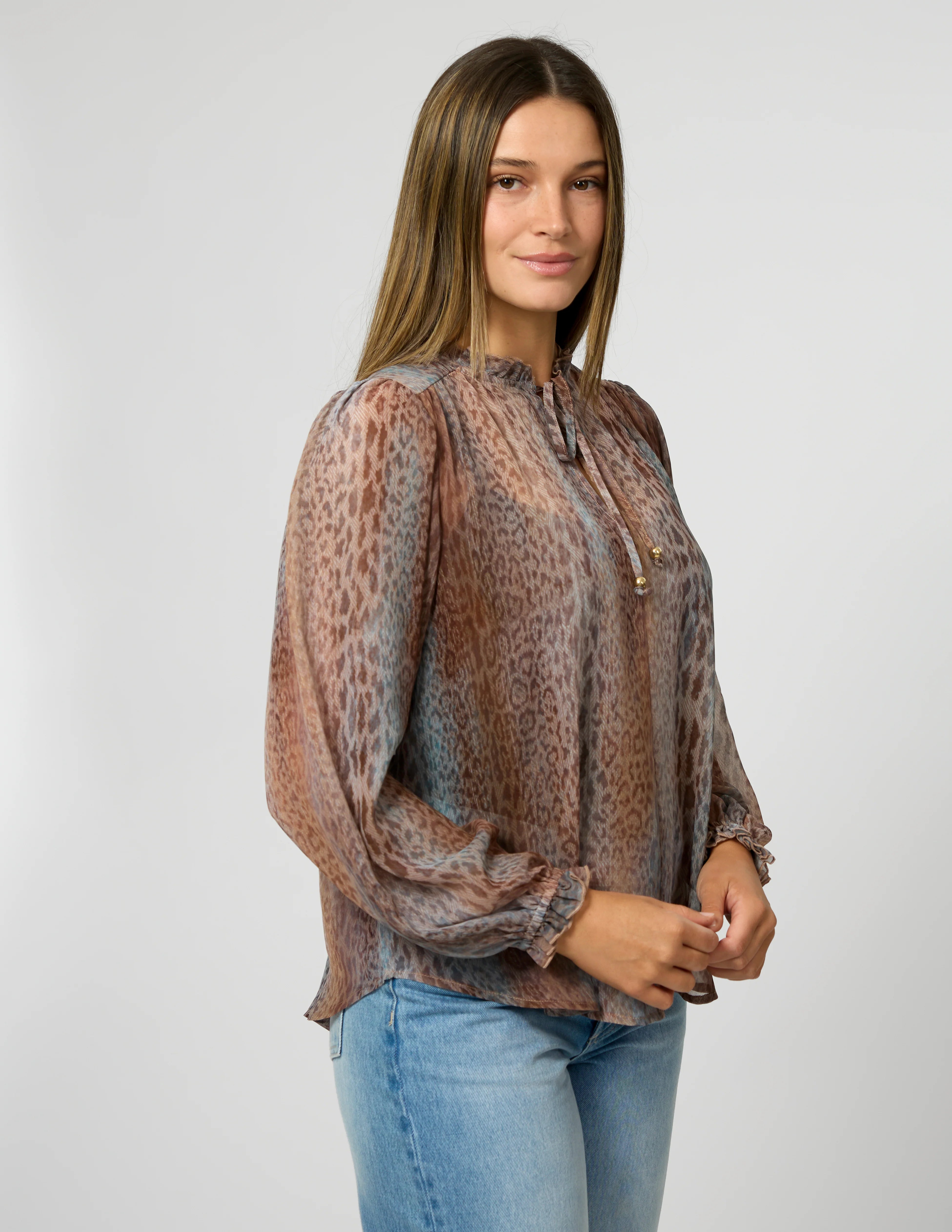 Dixie Blouse - Spring Leopard COMING SOON