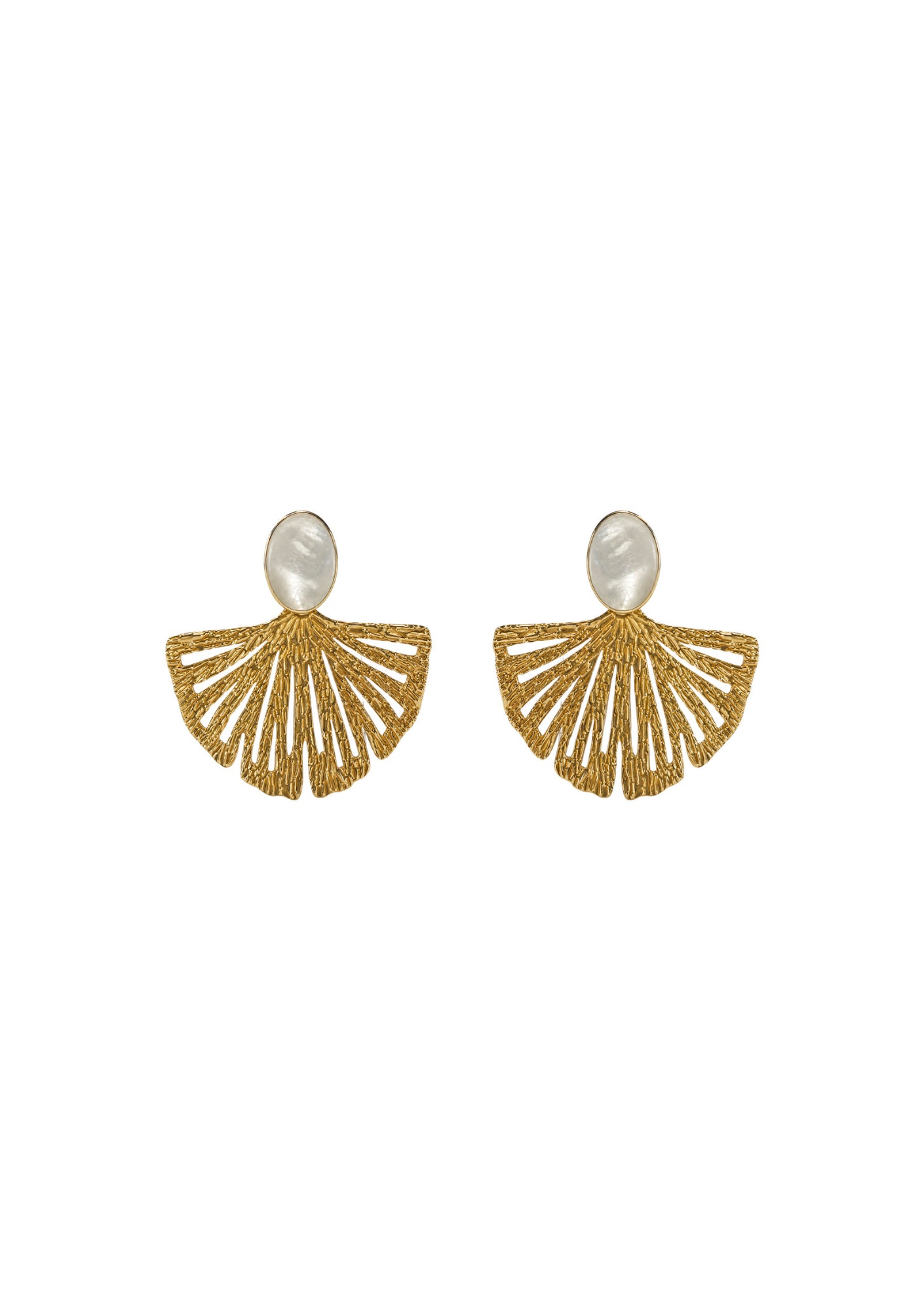 Drift Earring - Gold Fan