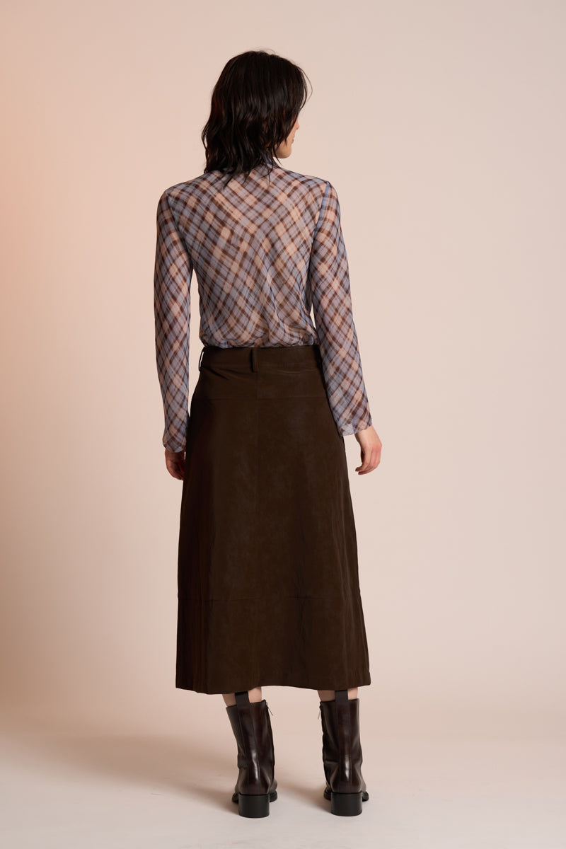 Edgy Shirt - Truffle Check