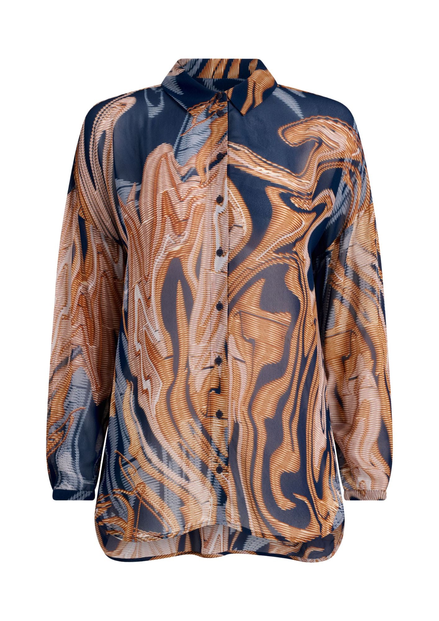Eir Sheer Shirt - Brandr Print COMING SOON
