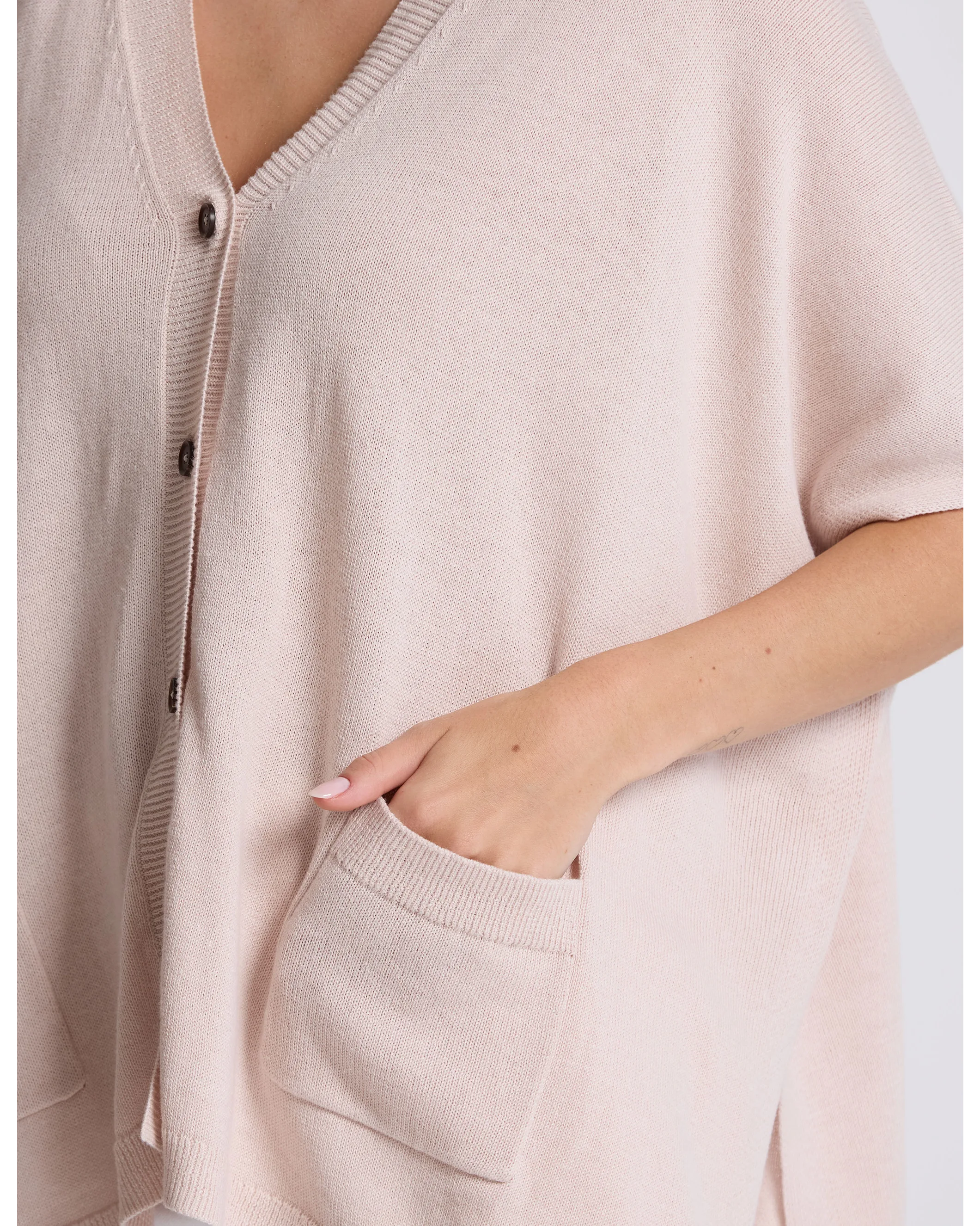 Elliot Cardigan - Sugar Almond