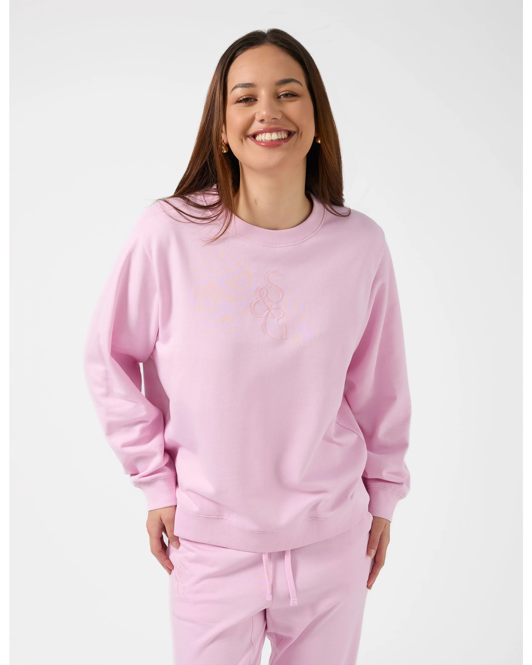 Essential Sweater - S + G Logo Candyfloss