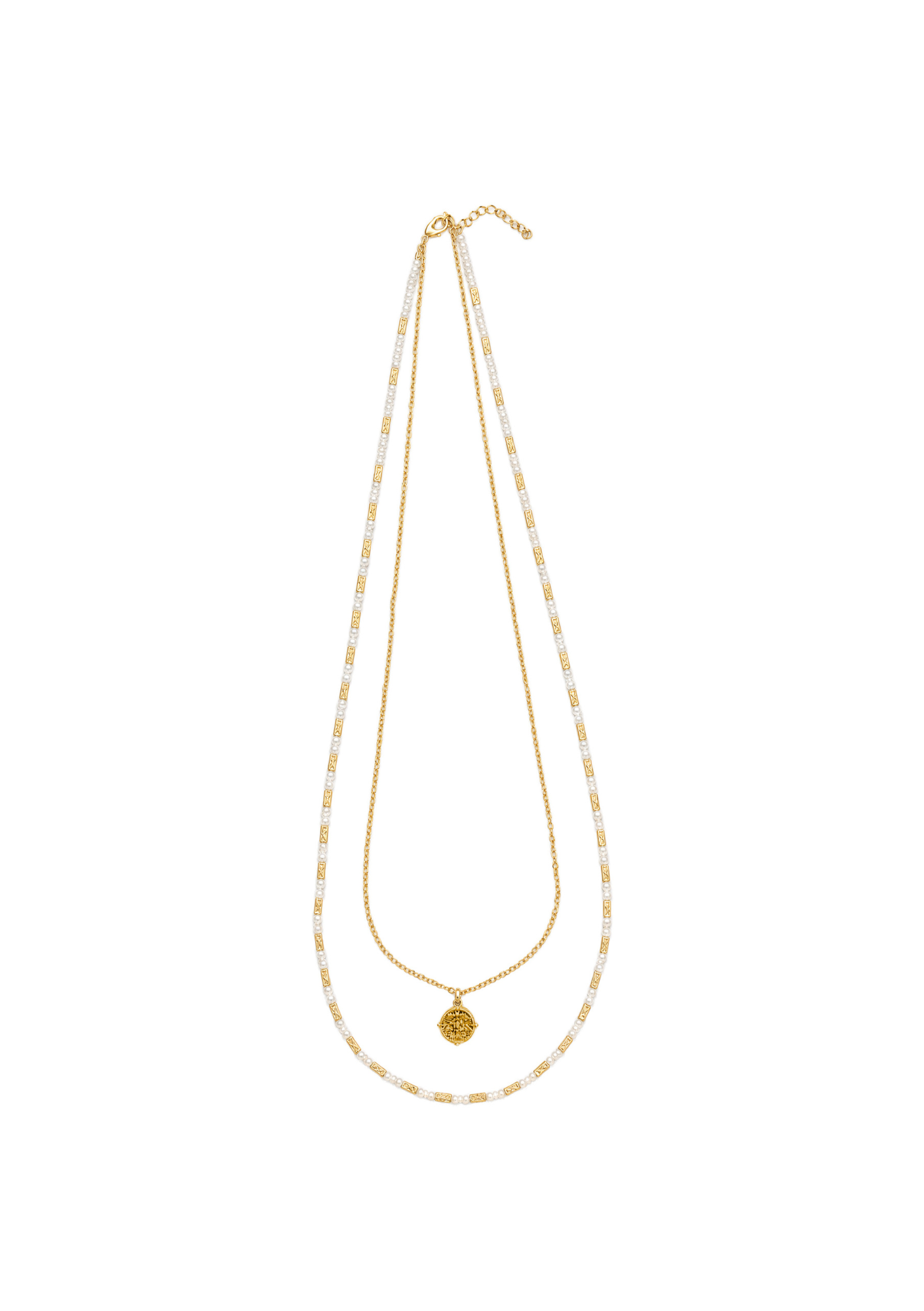Frida Necklace - Gold / White COMING SOON