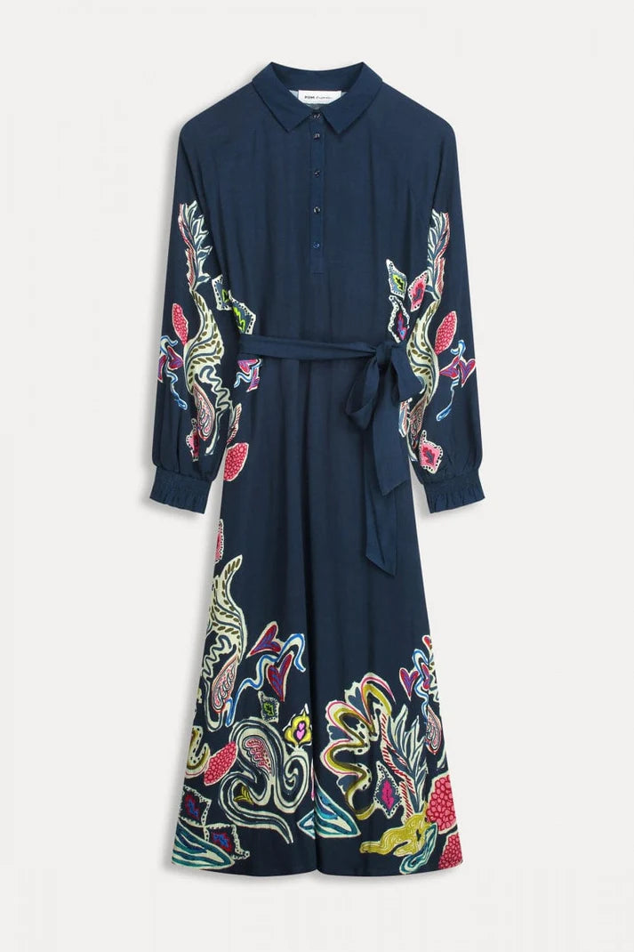 Pom Amsterdam CLEARANCE Full Glow Maxi Dress - Blue