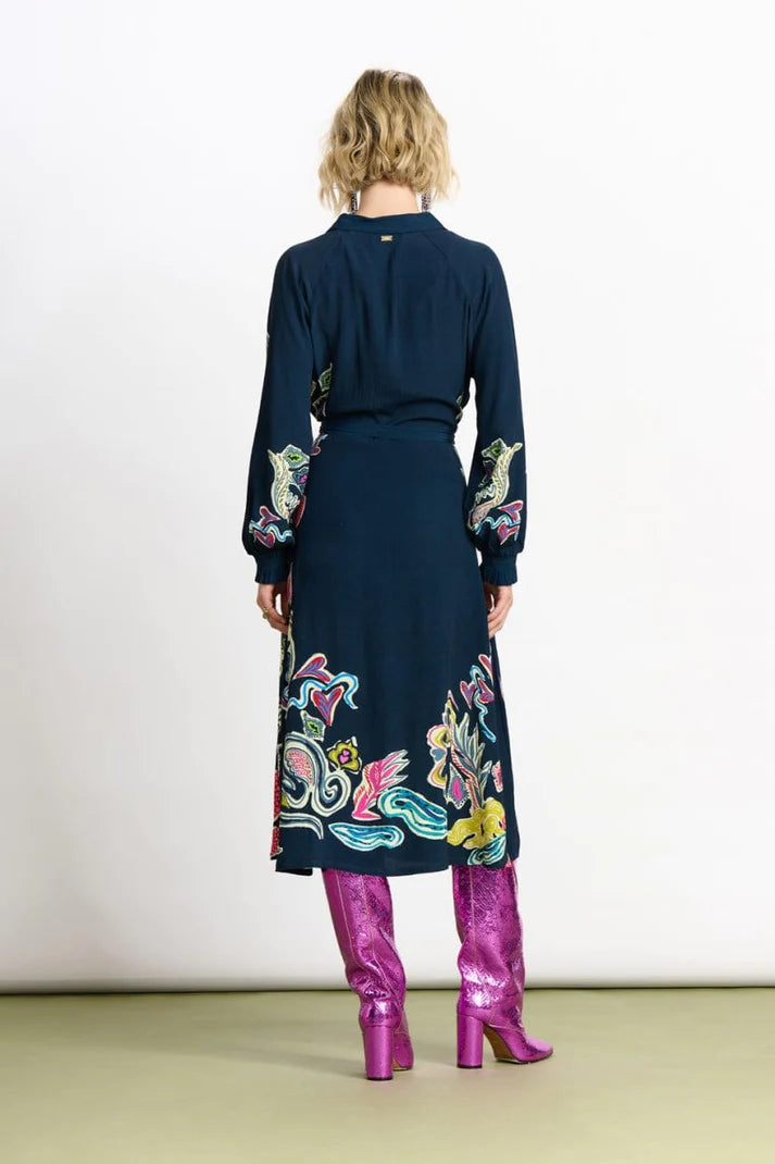 Pom Amsterdam CLEARANCE Full Glow Maxi Dress - Blue