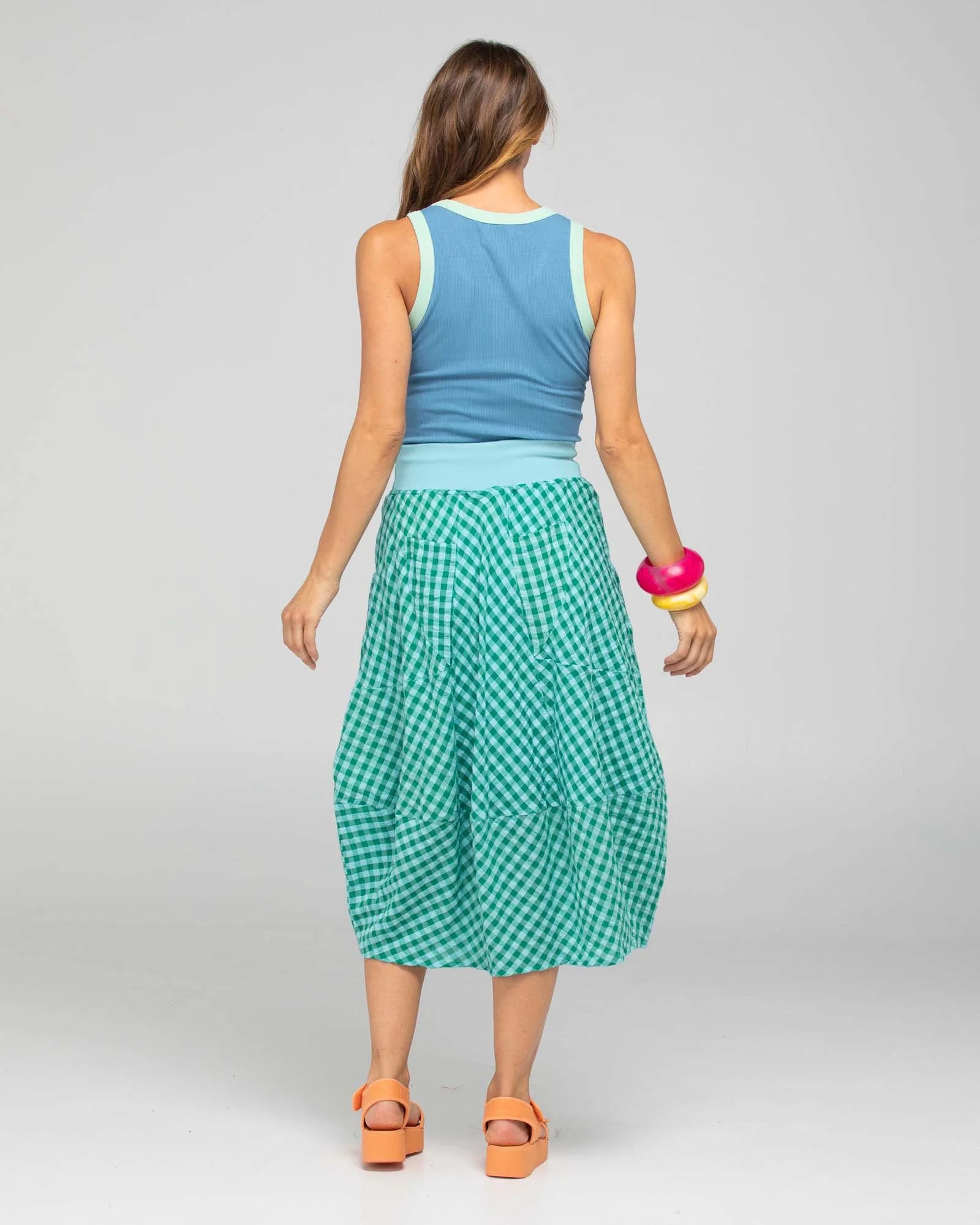 Guru Skirt - Green Seersucker COMING SOON (click the link in product for automated arrival notification)