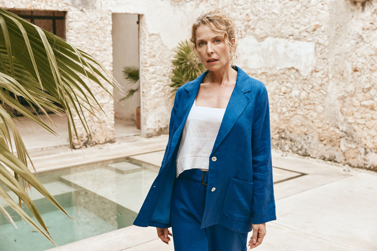 Eb + Ive CLEARANCE Halcyon Blazer - Cobalt