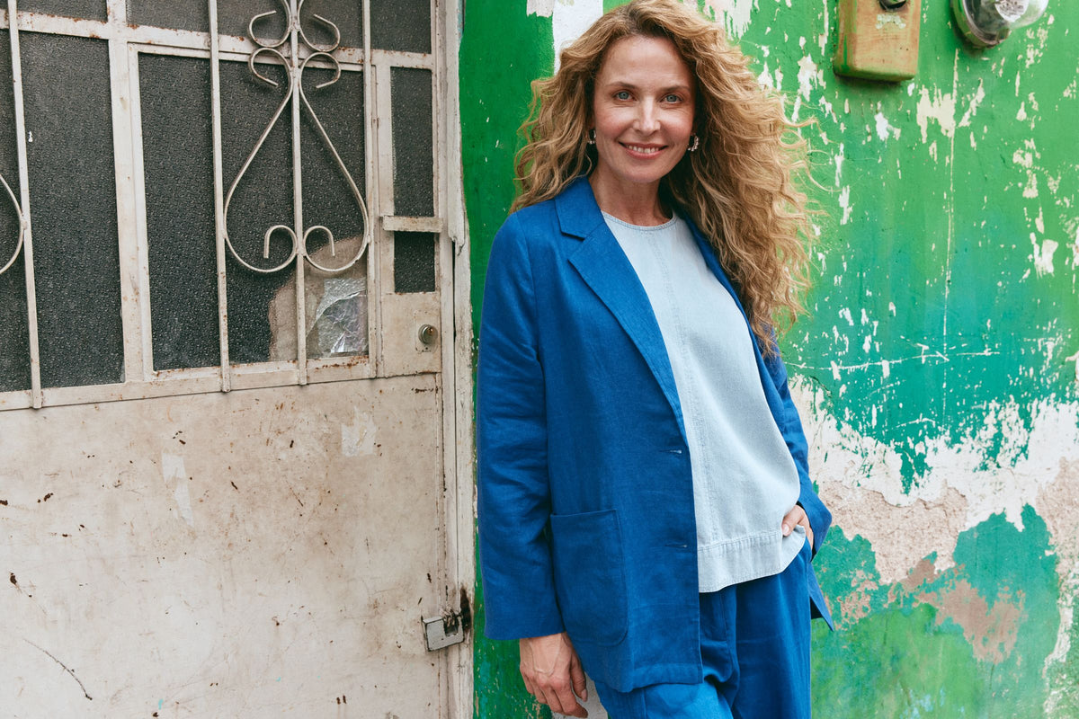Eb + Ive CLEARANCE Halcyon Blazer - Cobalt