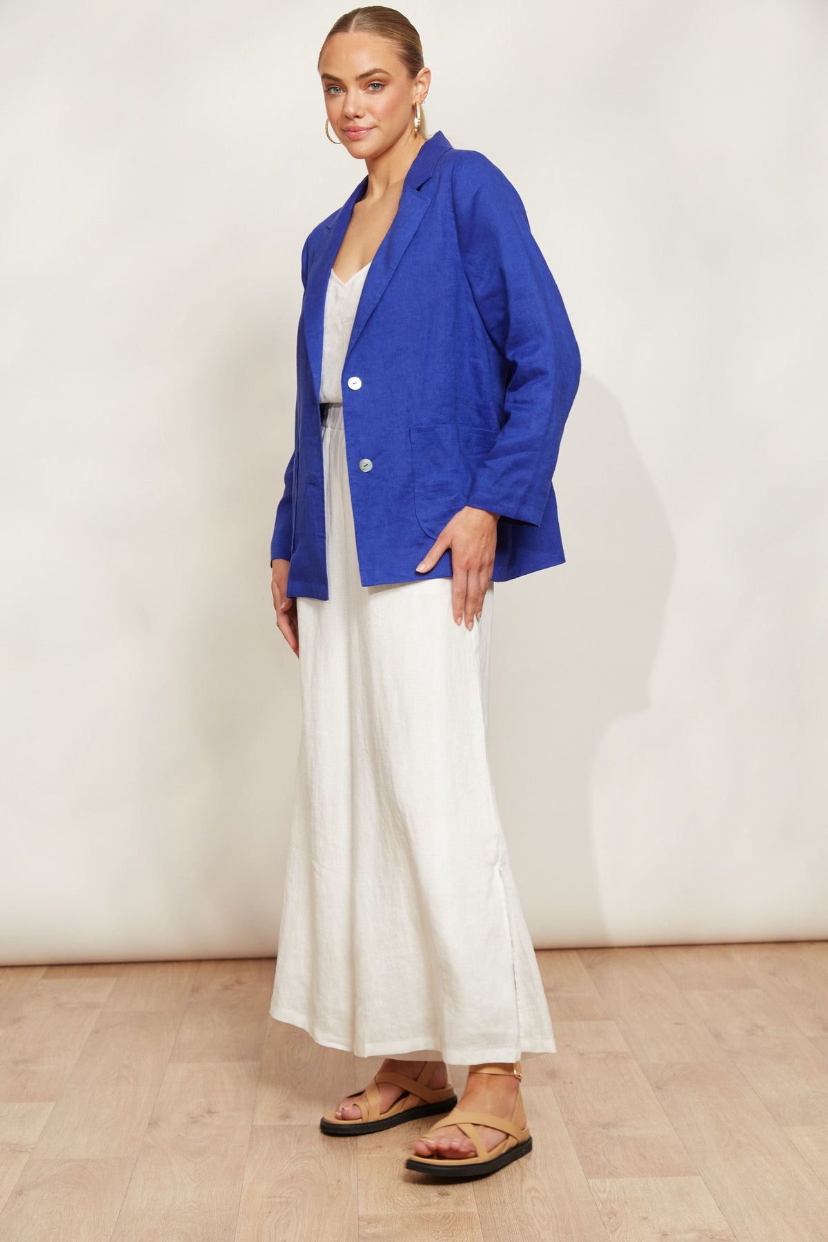 Eb + Ive CLEARANCE Halcyon Blazer - Cobalt