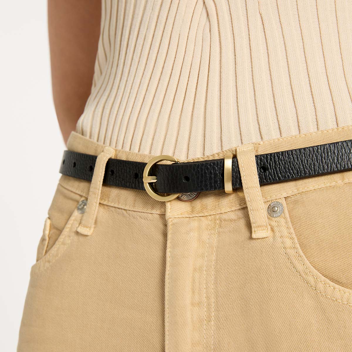 Happens All The Time Belt - Black / Gold