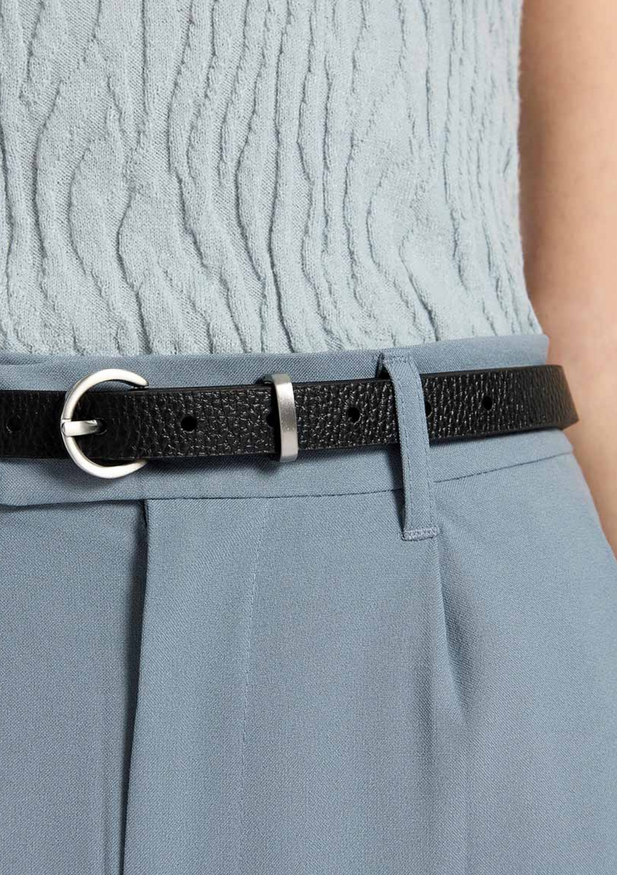 Status Anxiety Happens All The Time Belt - Black / Silver