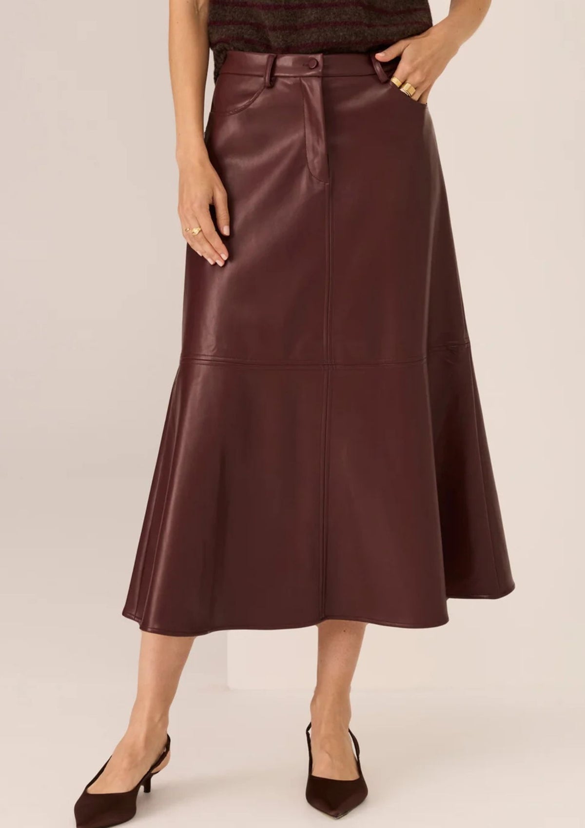 Pol Hugo Skirt - Merlot