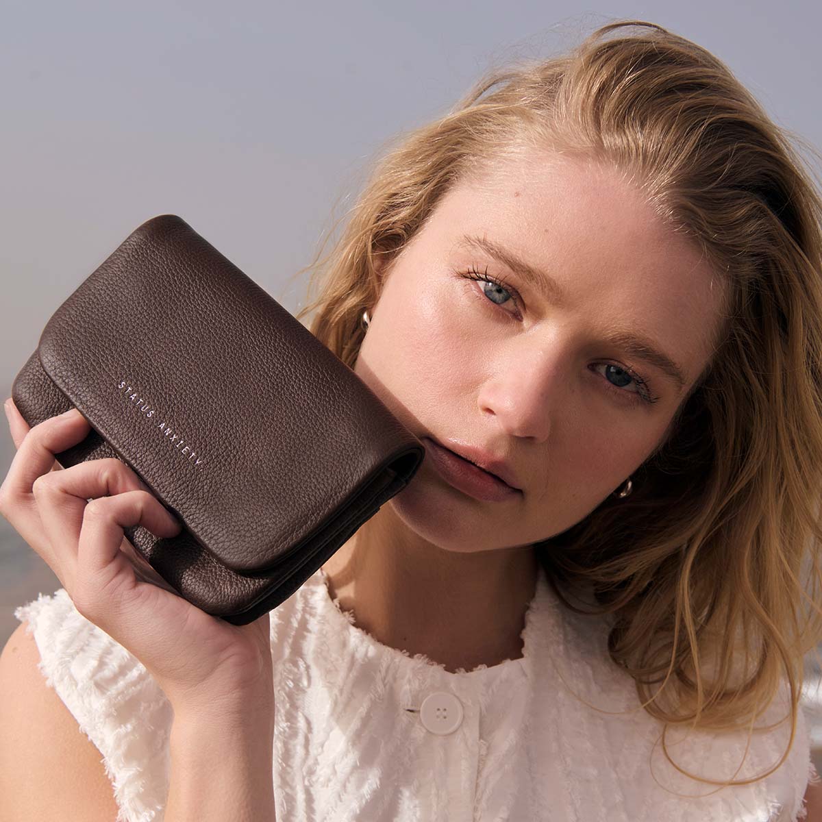 Status Anxiety Impermanent Wallet - Cocoa