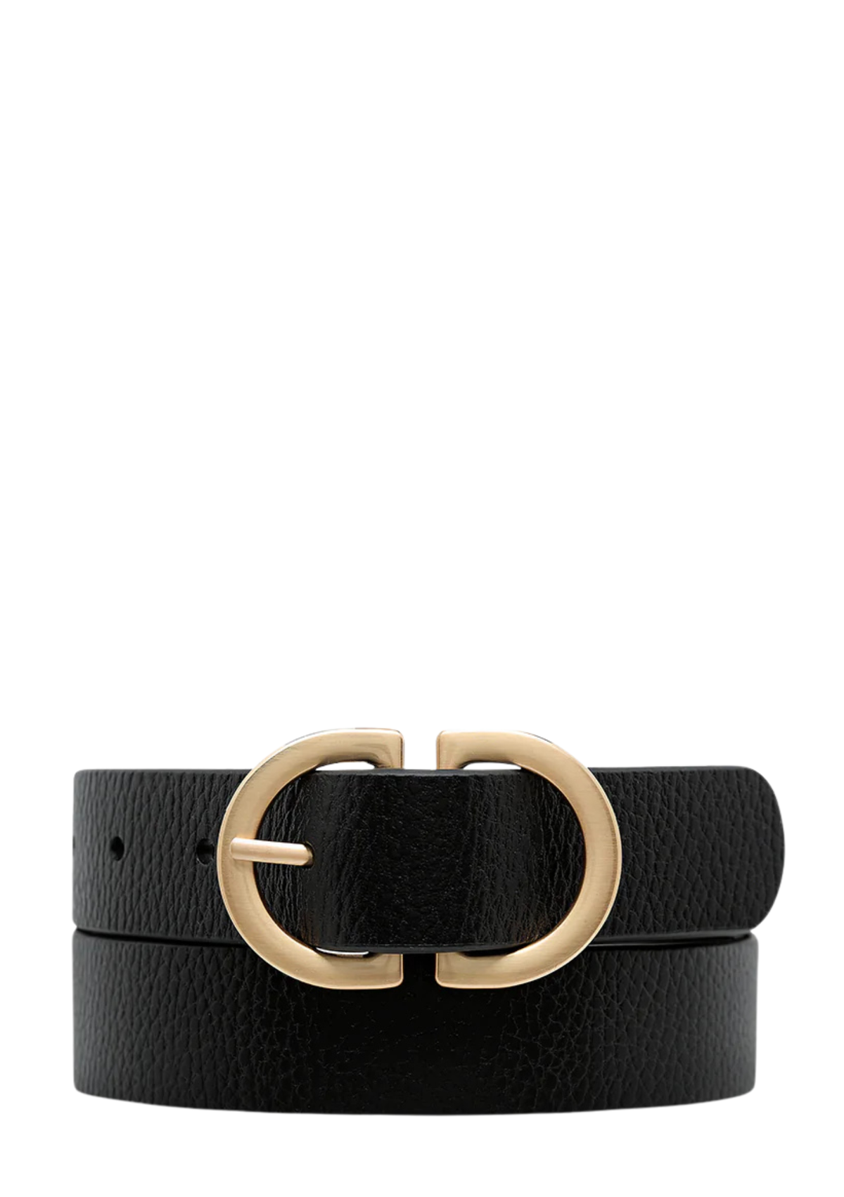 Status Anxiety In Reverse Belt - Black / Gold