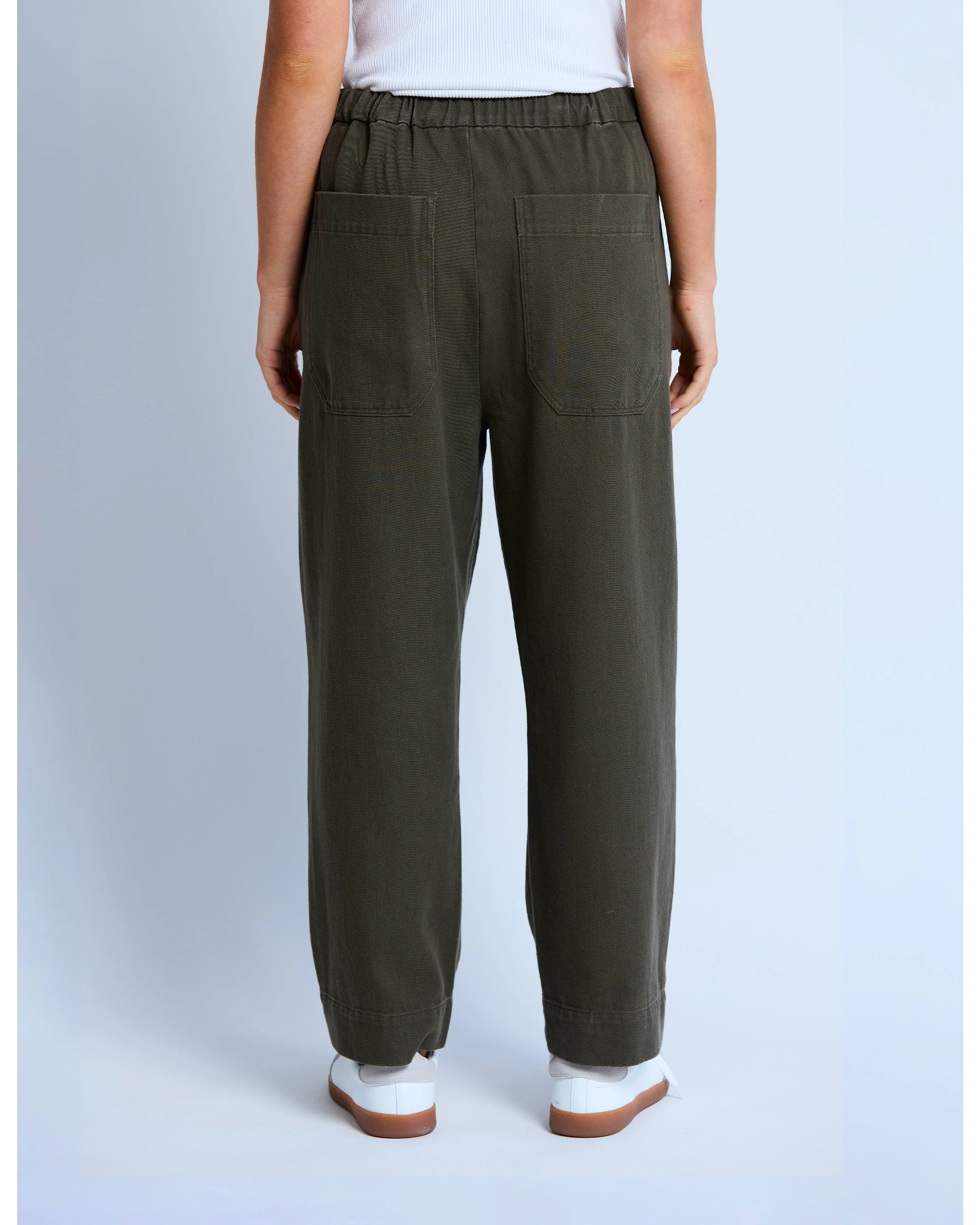 Jamie Barrel Pant - Moss