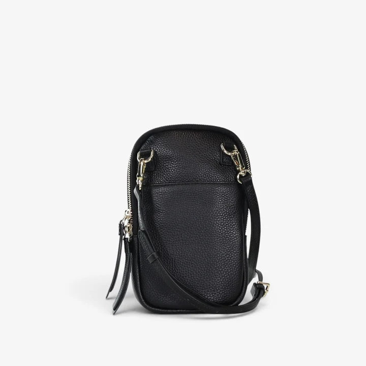 Dial Up Jetsetter Crossbody Bag - Black / Gold Hardware