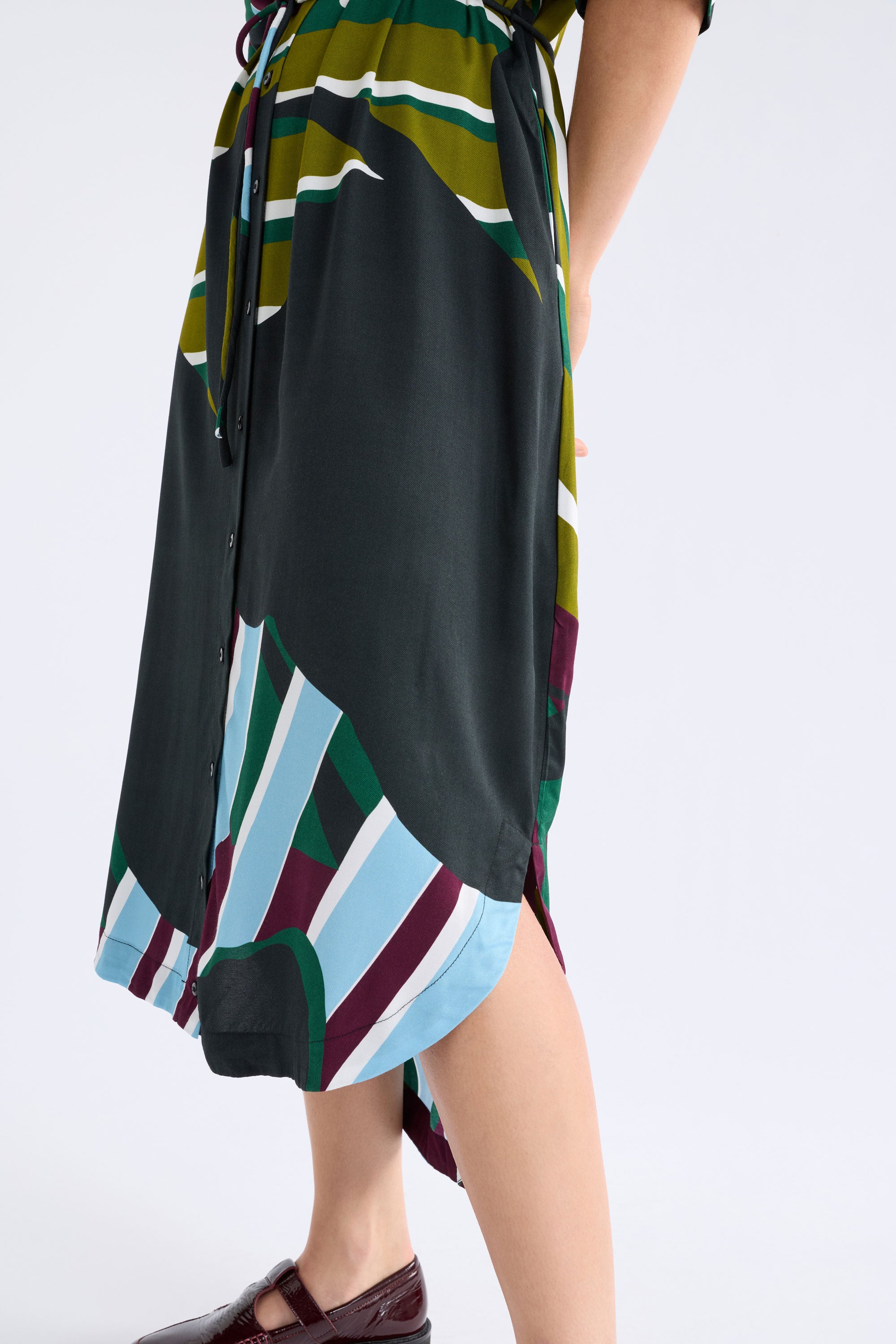 Kobaii Shirt Dress - Stribe Print