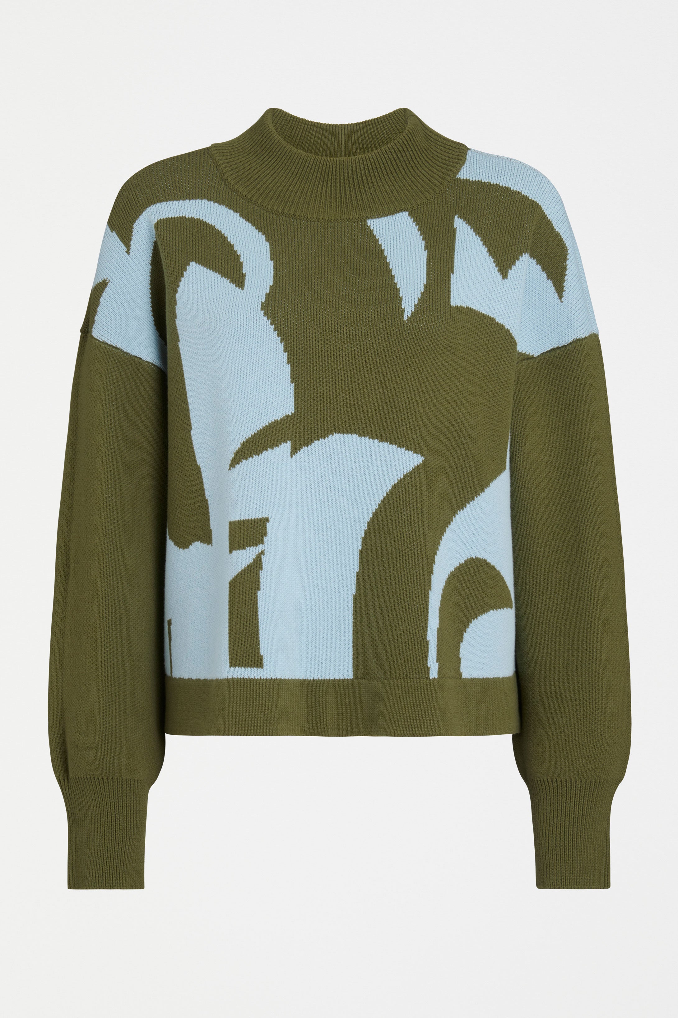 Leben Sweater - Washer Blue / Artichoke