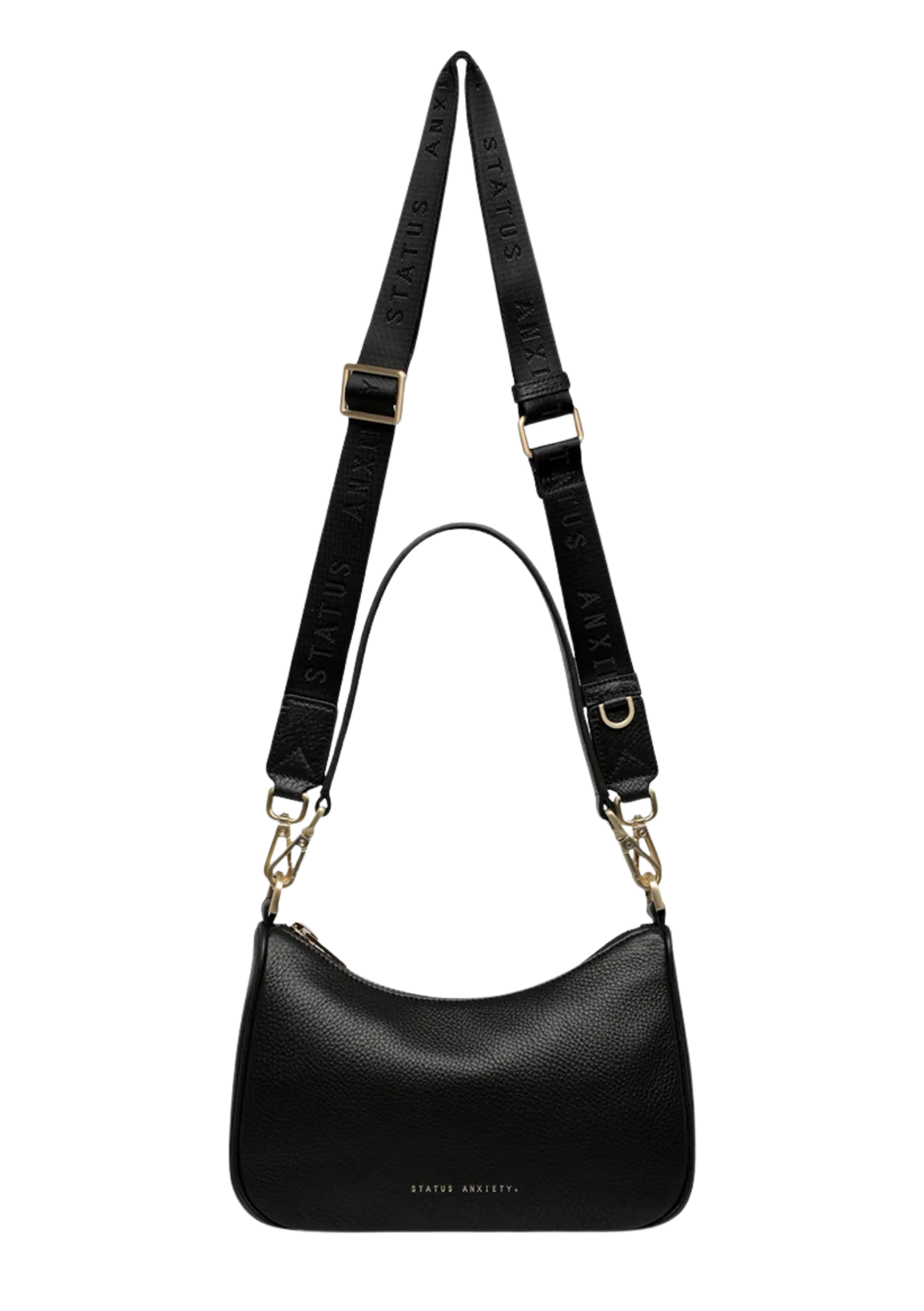 Look Both Ways Bag - Black / Brushed Gold