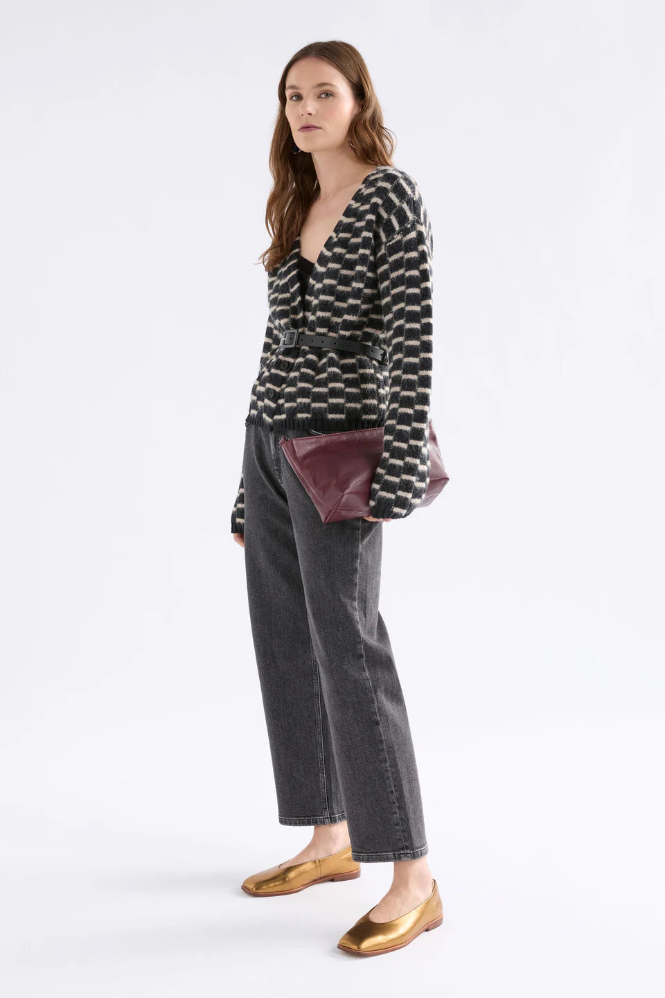 Elk CLEARANCE Lunz Cardi - Black / Beige