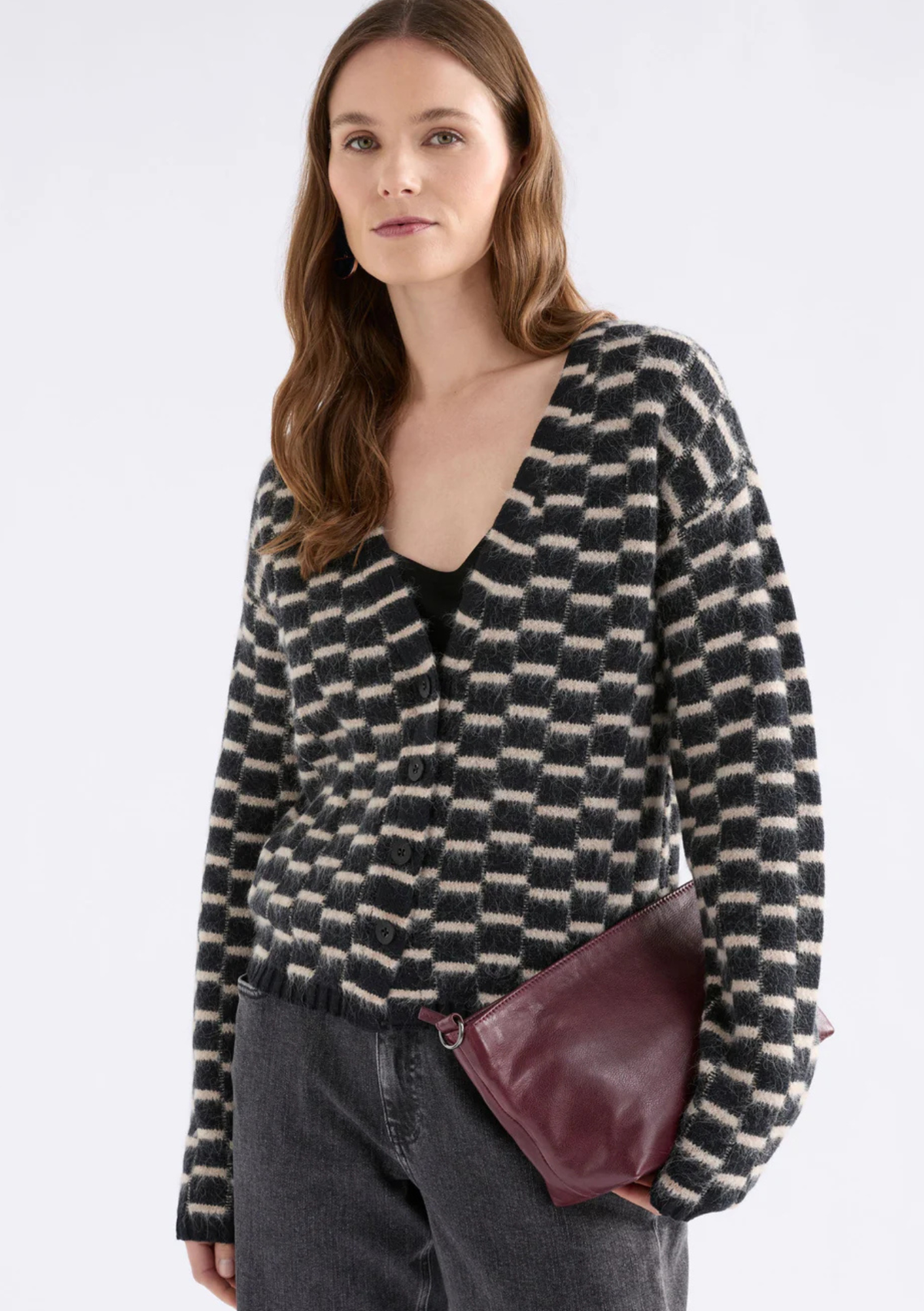 Elk CLEARANCE Lunz Cardi - Black / Beige