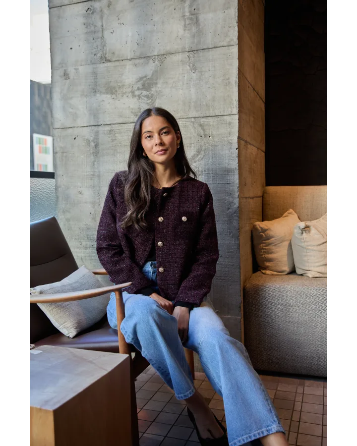 Stella + Gemma Marla Jacket - Claret