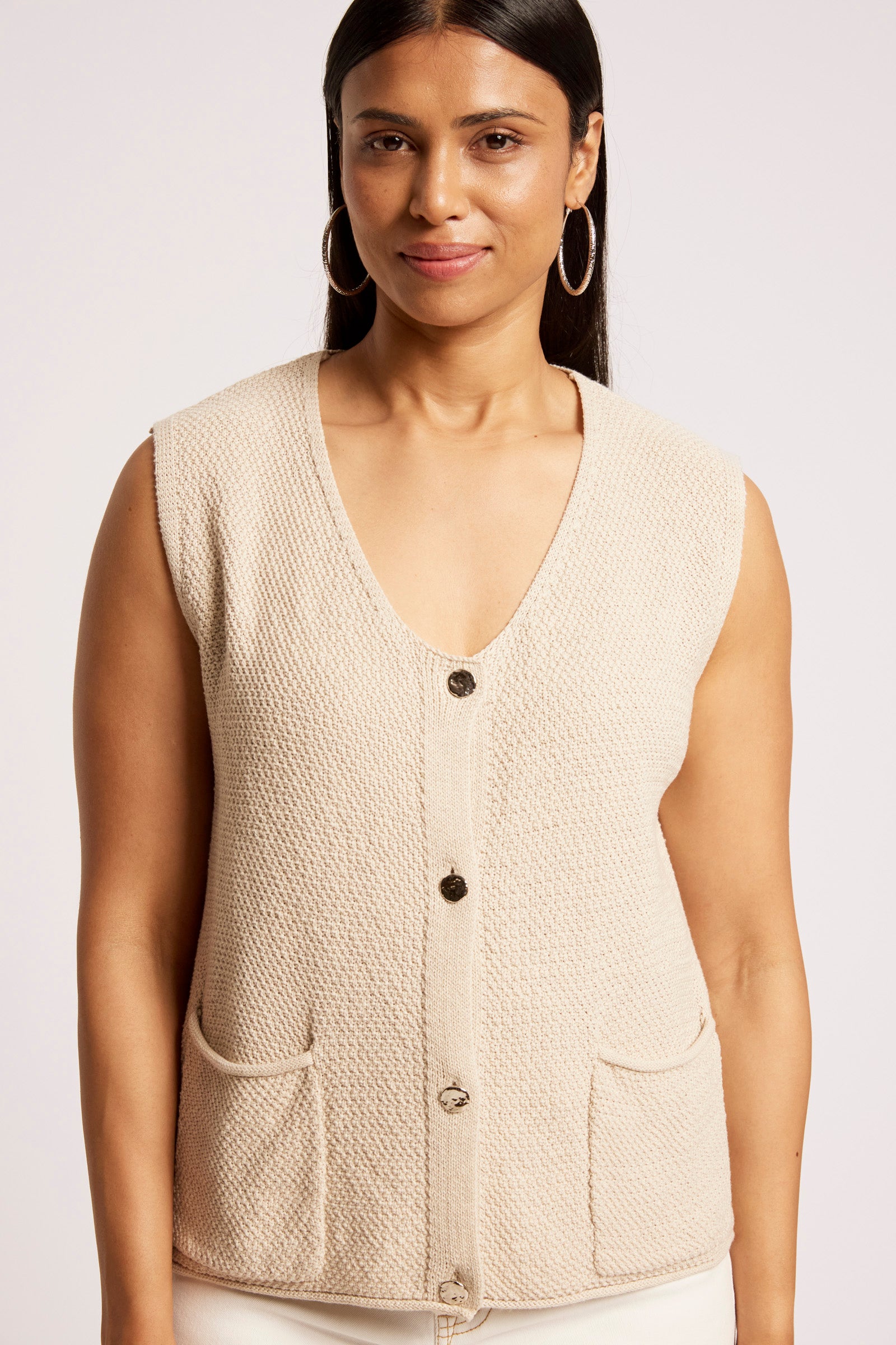 Maris Knit Vest - Tusk COMING SOON