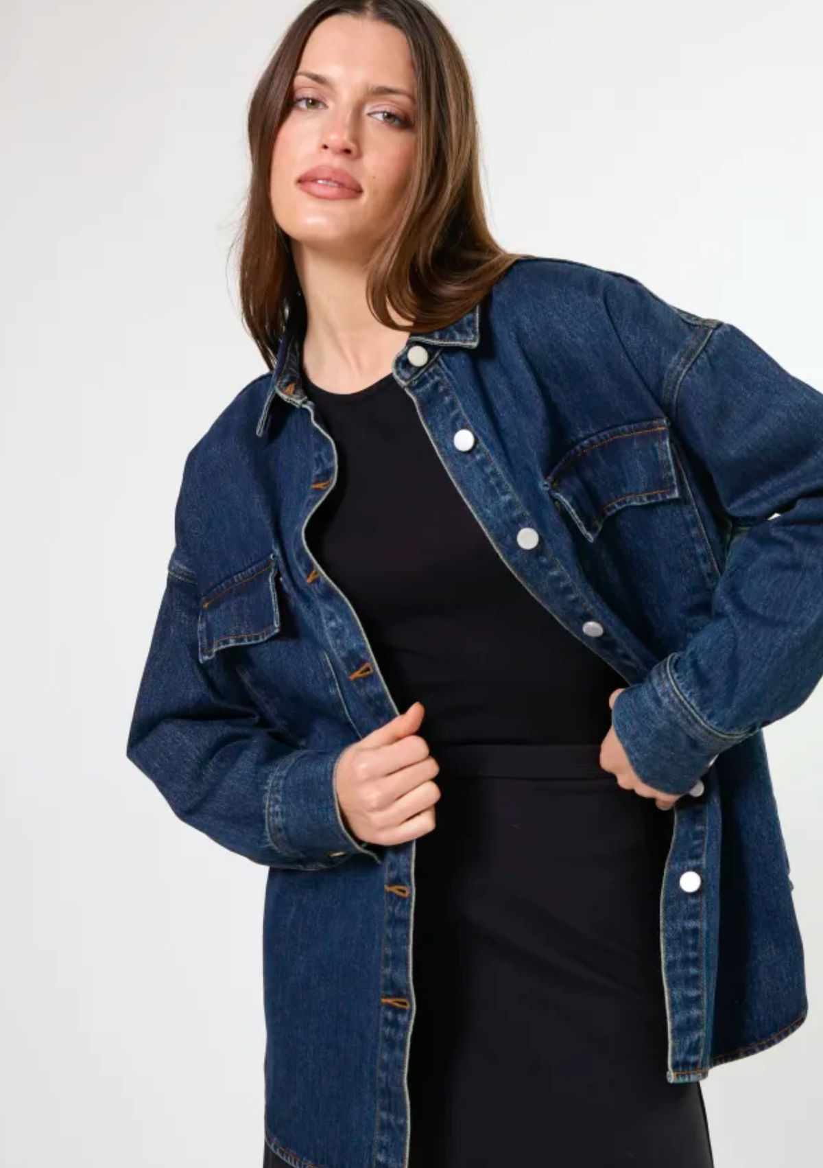 Stella + Gemma Marlow Shirt - Dark Wash