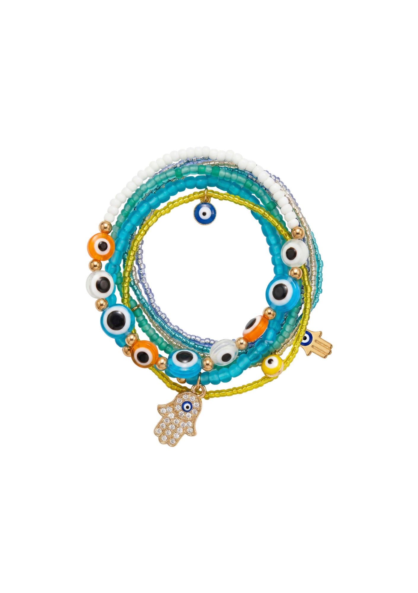 Mati Bracelet Set - Blues