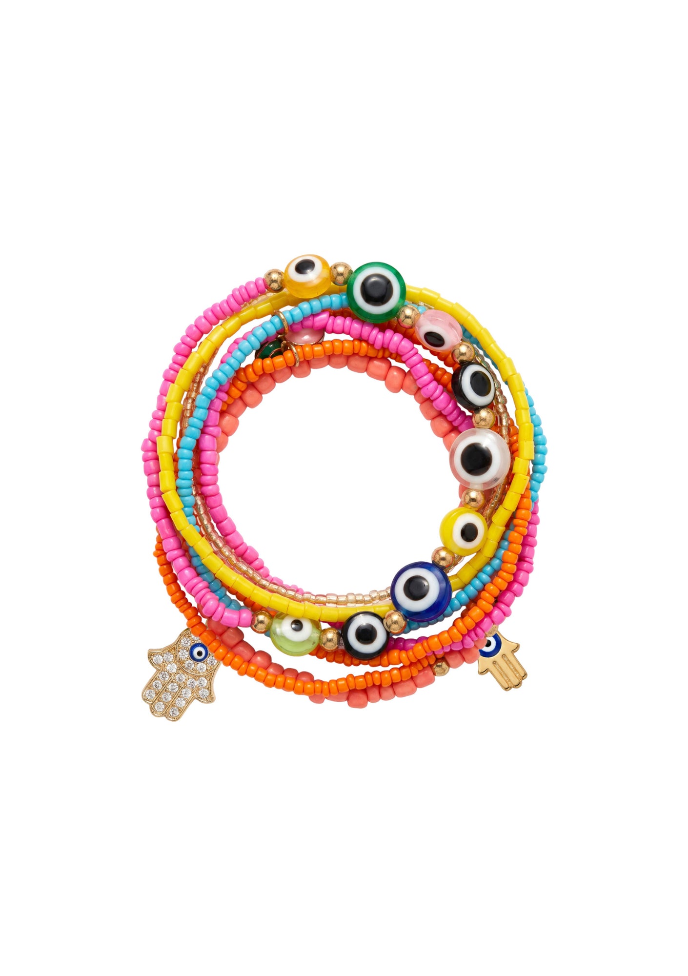 Mati Bracelet Set - Pinks