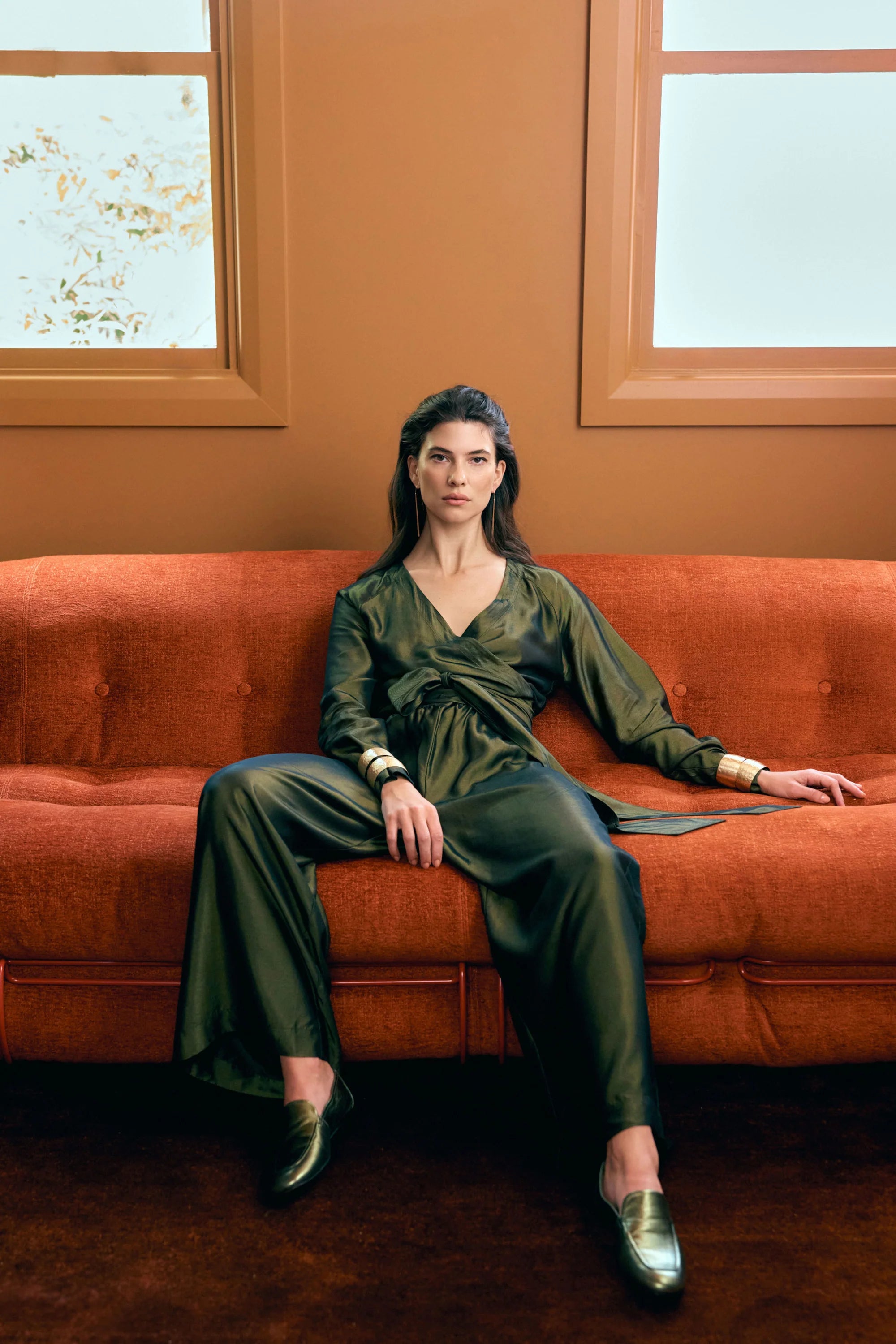 Medjal Pant - Gold / Black