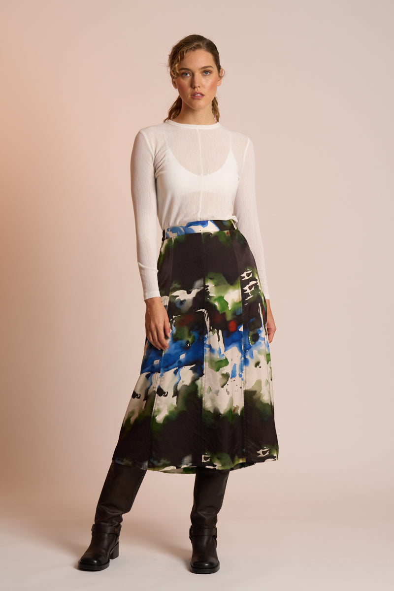 Mesh Encore Top - Rice