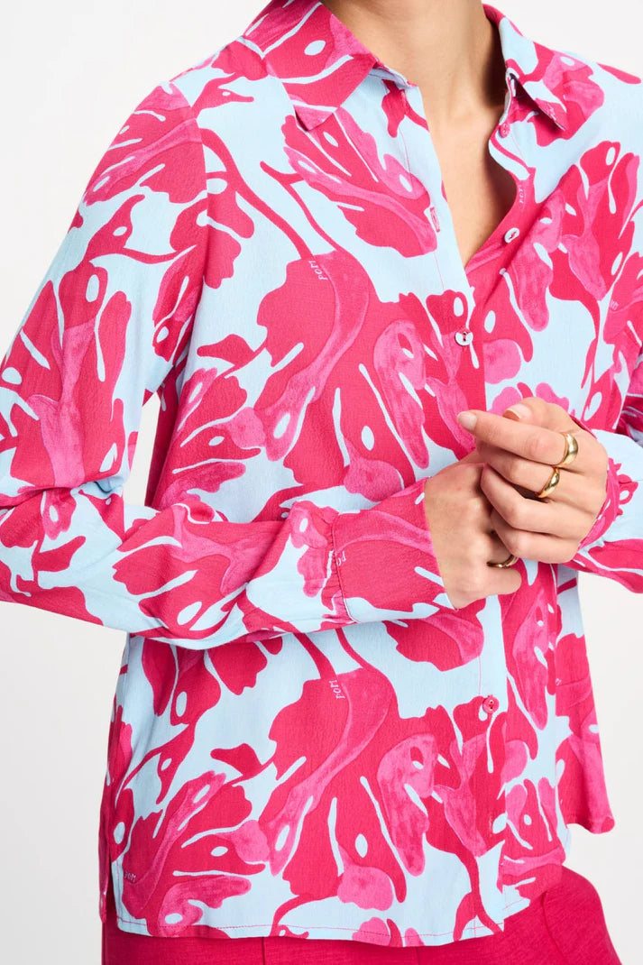 Blouse - Mila Urban Flora Blue PRE ORDER