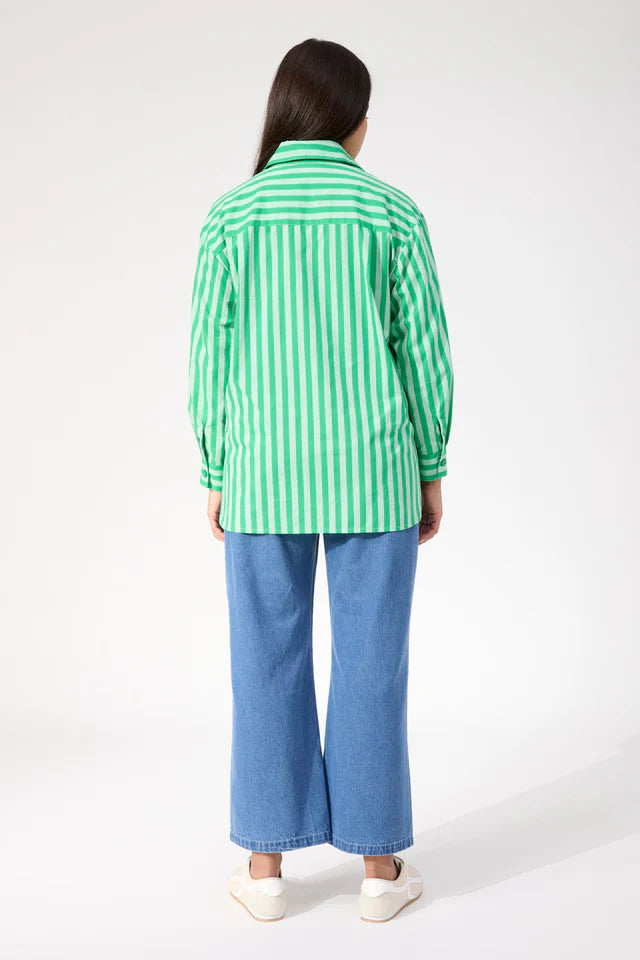Monterosa Stripe Shirt - Green COMING SOON