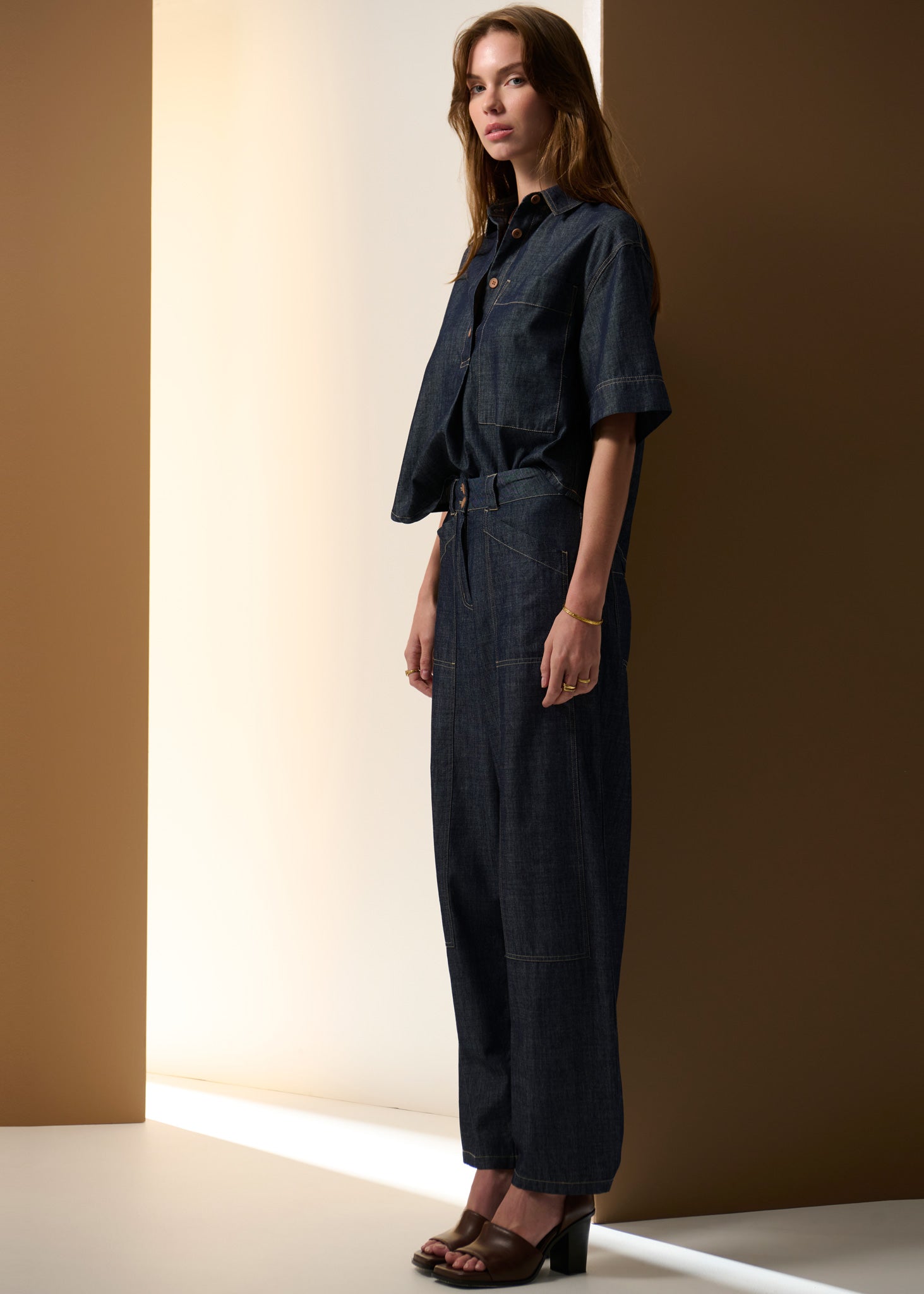 Muhle Barrel Pant - Indigo