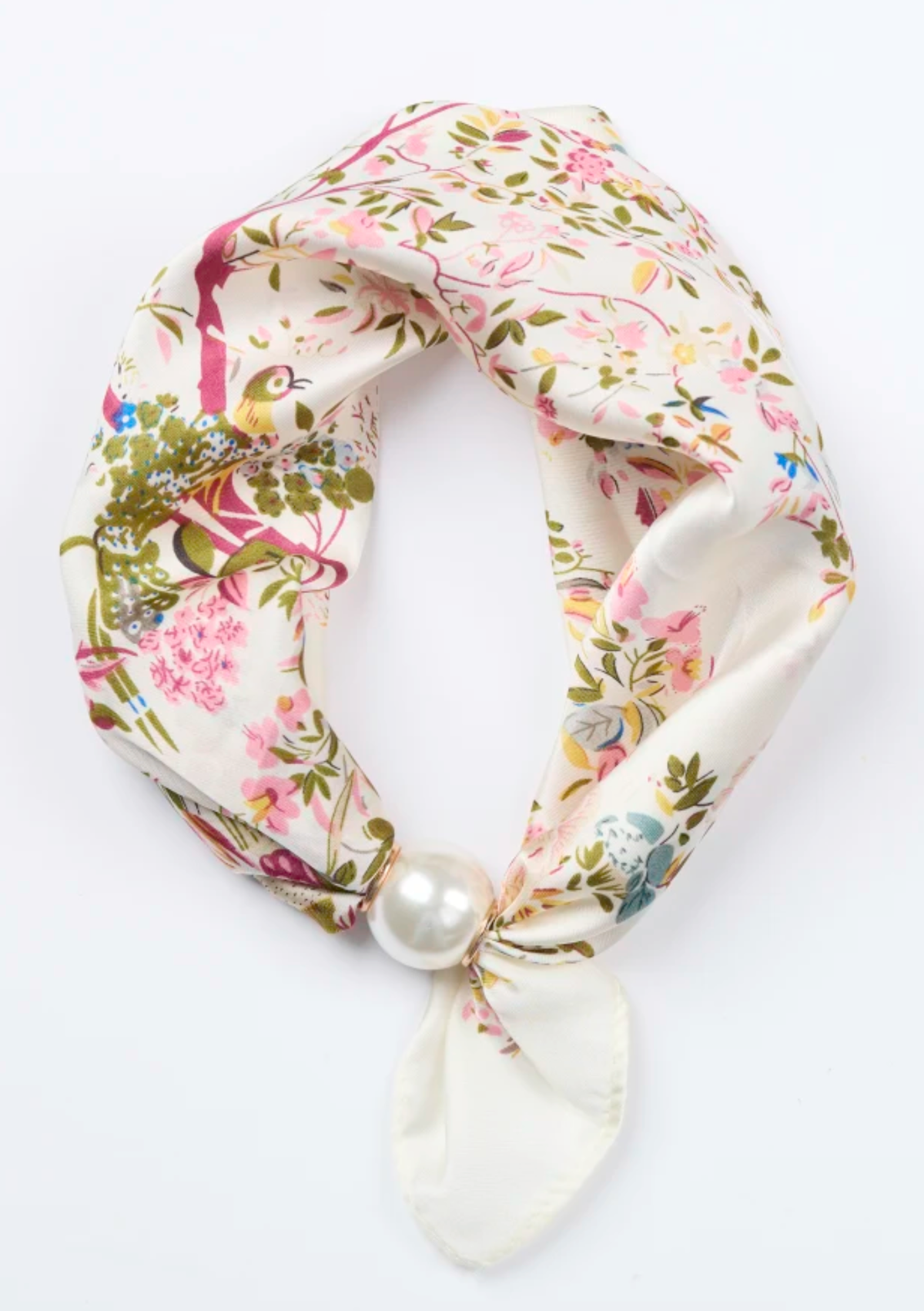 Stella + Gemma Scarf with Pearl - Floral