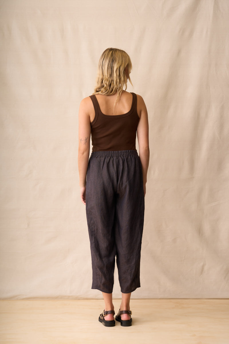 Noah Square Neck Tank Top - Carob COMING SOON