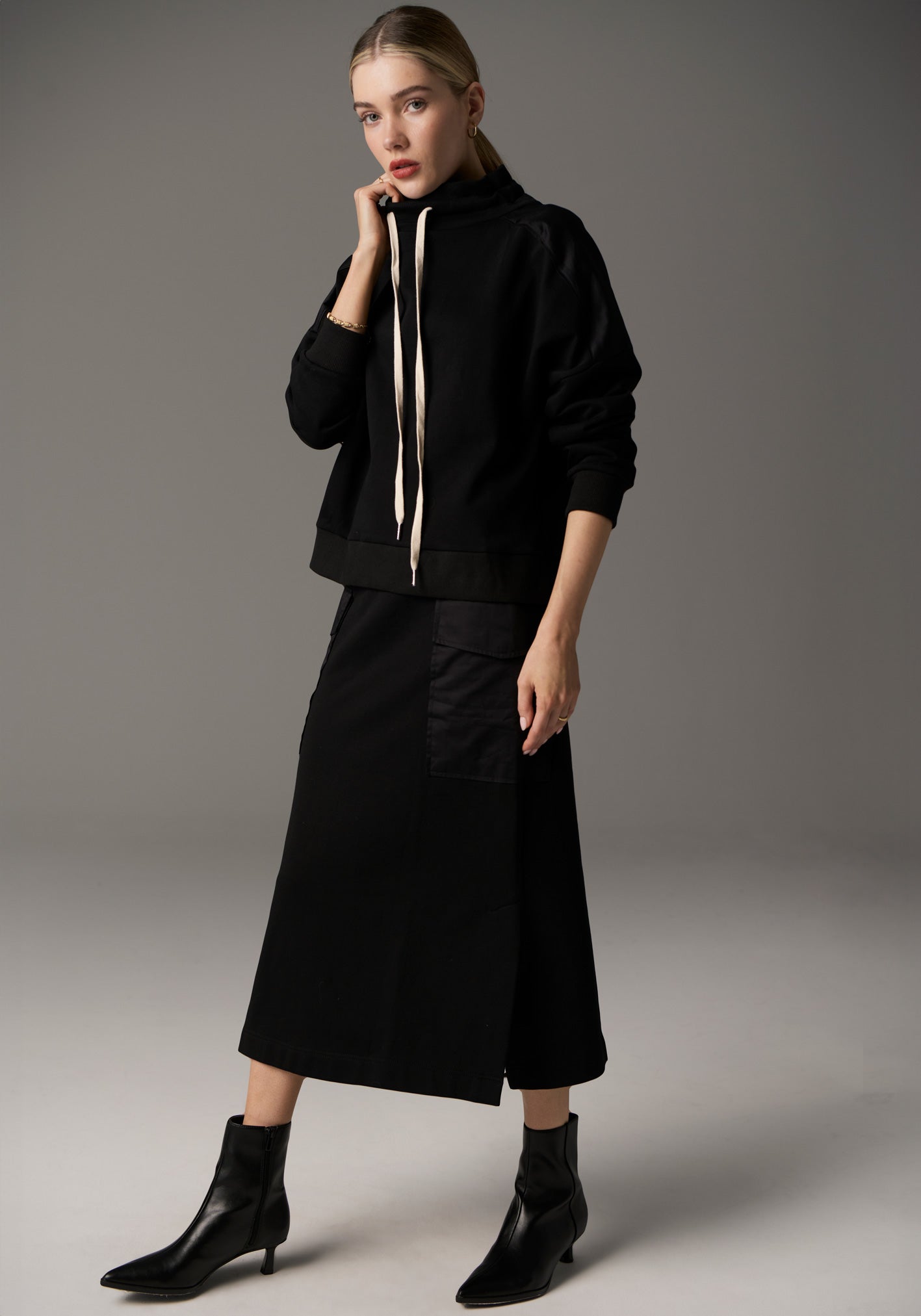 Nuray Cargo Skirt - Black