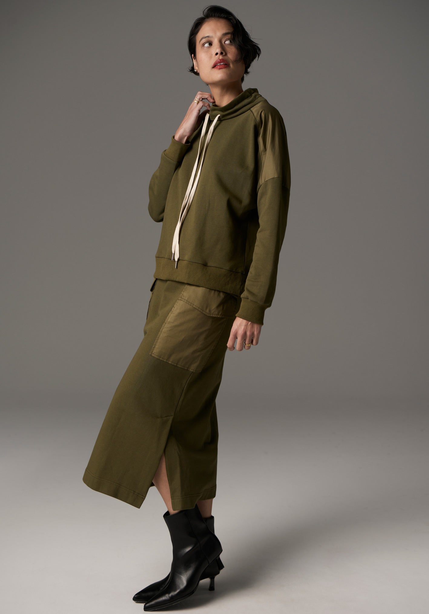 Nuray Cargo Skirt - Khaki