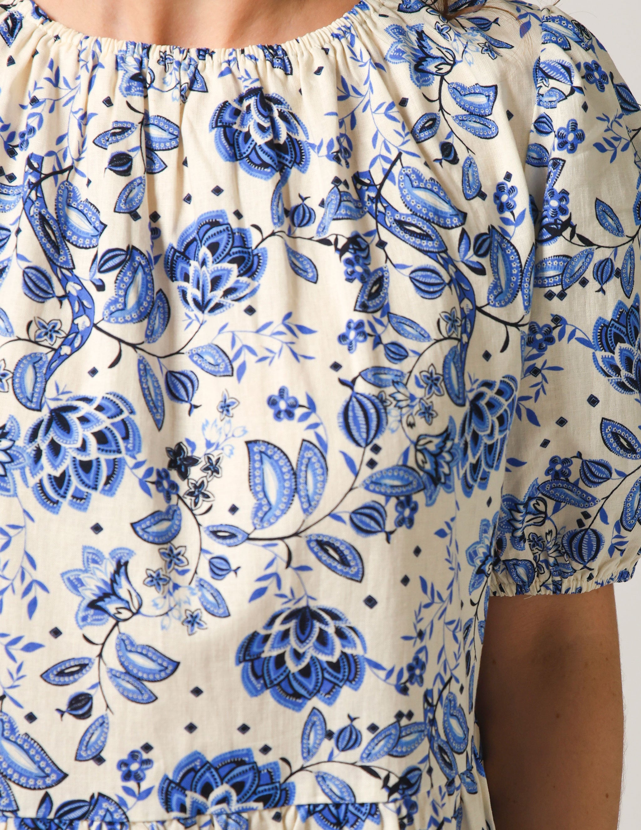 Olive Dress - Grecian Paisley