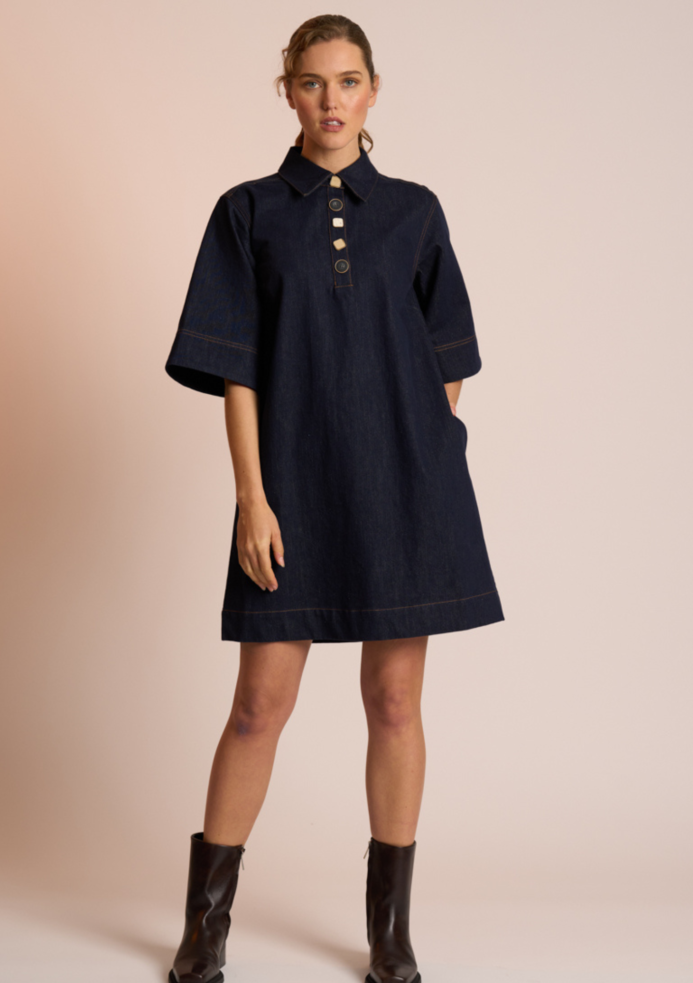 Ora Dress - Indigo
