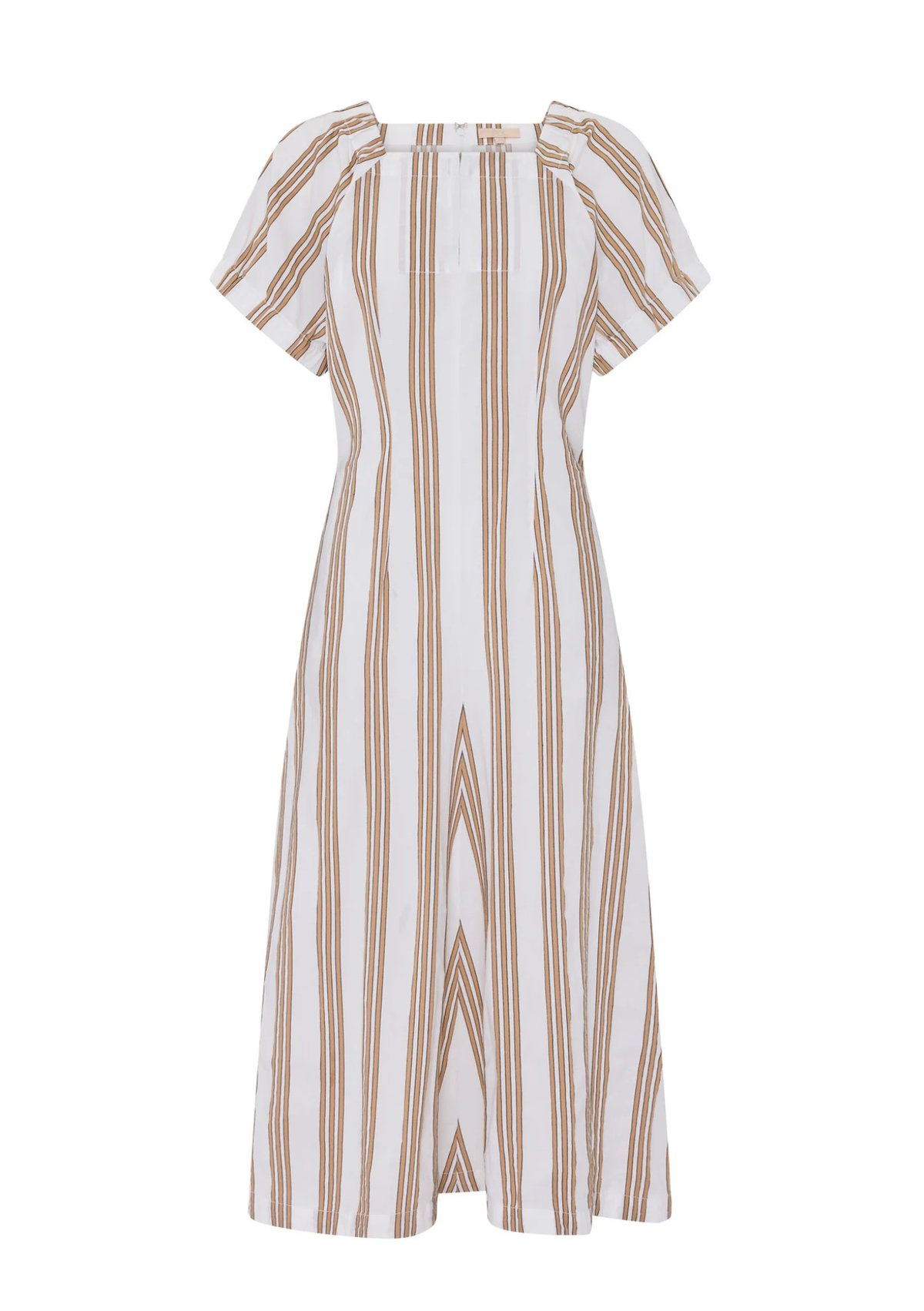 Pol Parc Dress - Camel Stripe