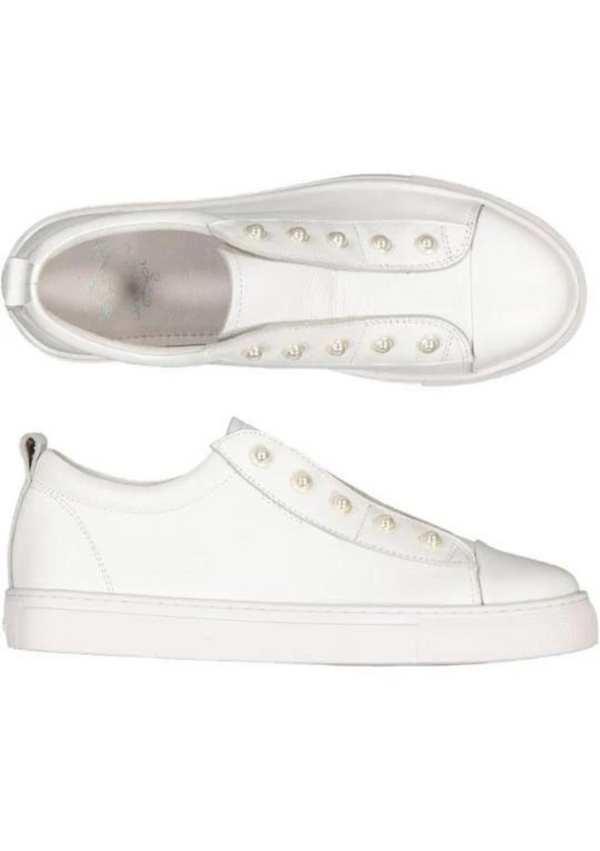 PRE ORDER Pearla Sneaker - White Milled
